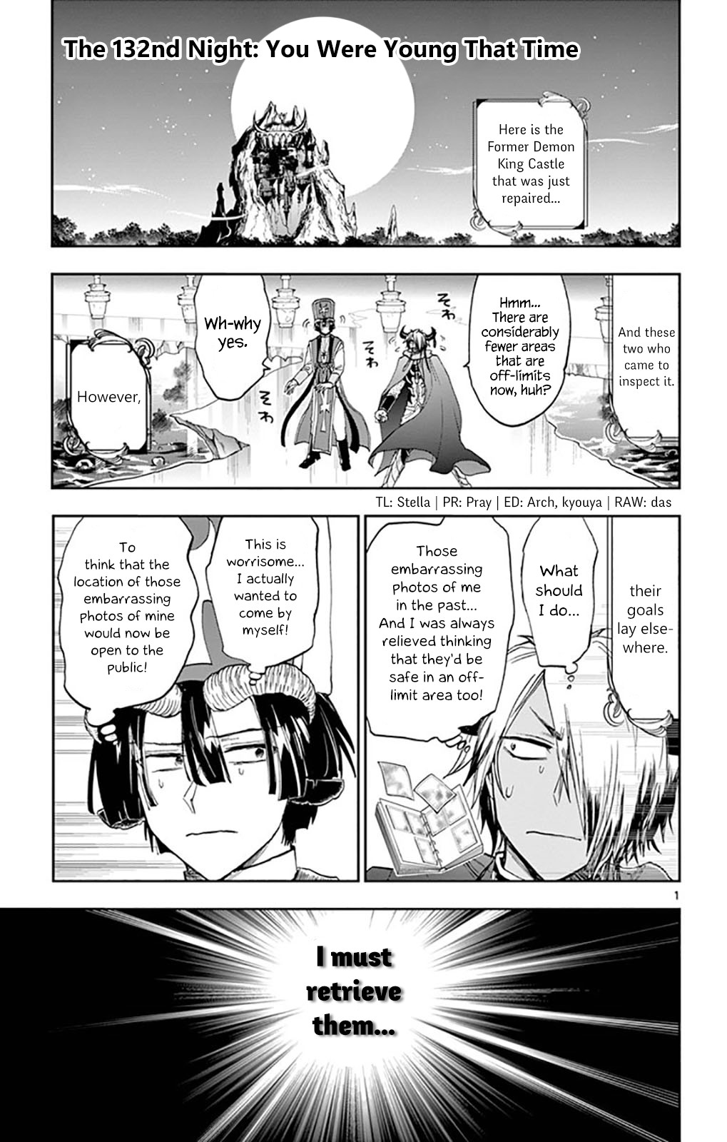 Maou-jou de Oyasumi Chapter 132 page 1 - Chapter 132: You Were Young That Time