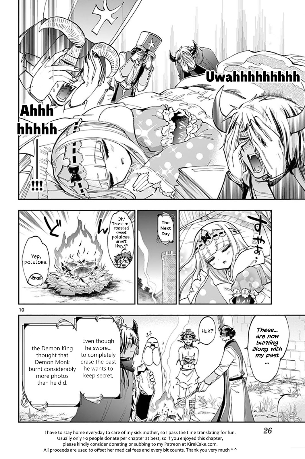 Maou-jou de Oyasumi Chapter 132 page 10 - Chapter 132: You Were Young That Time