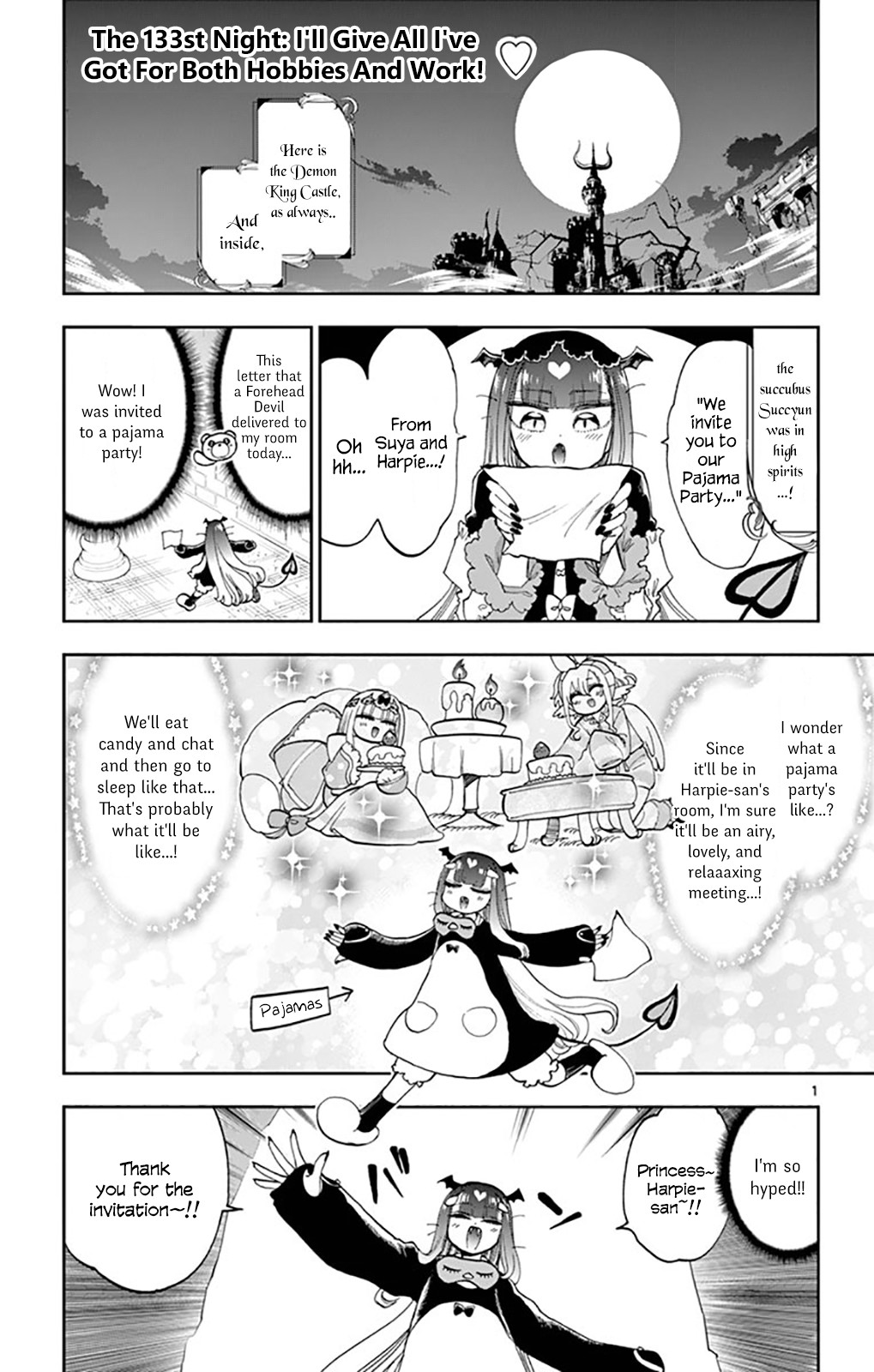 Maou-jou de Oyasumi Chapter 133 page 1 - Chapter 133: I'll Give All I've Got For Both Hobbies and Work!
