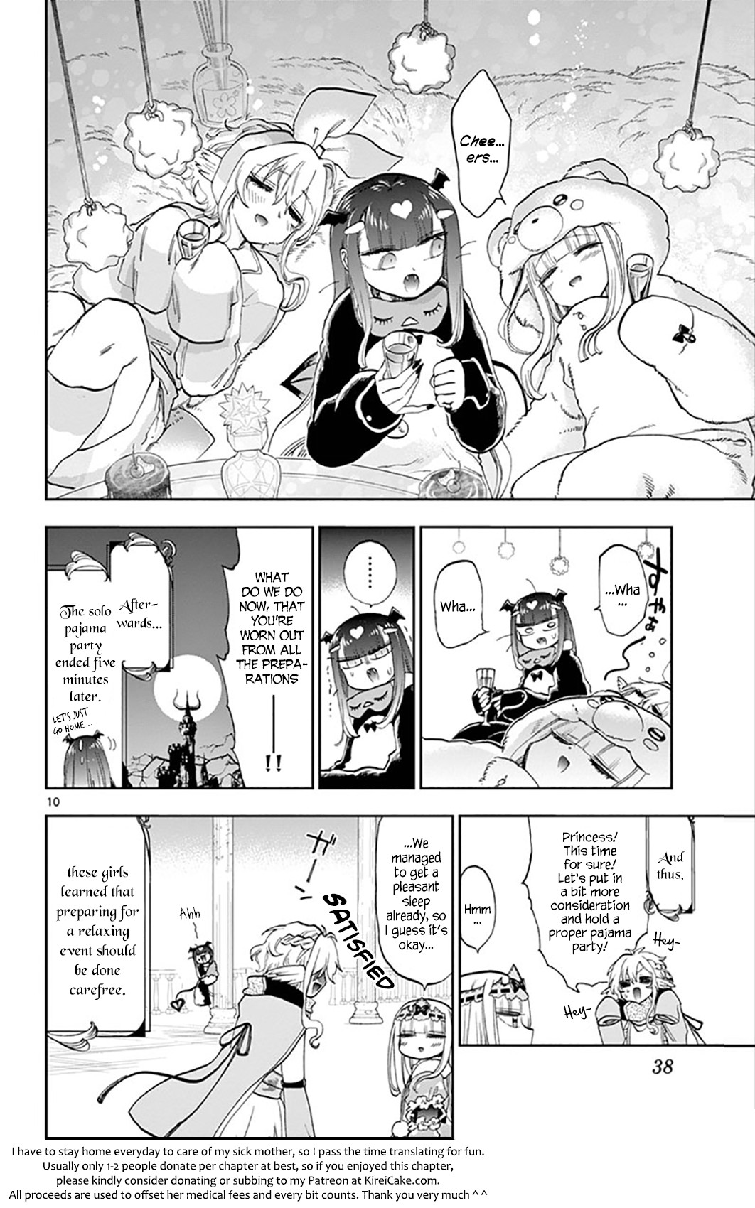Maou-jou de Oyasumi Chapter 133 page 10 - Chapter 133: I'll Give All I've Got For Both Hobbies and Work!
