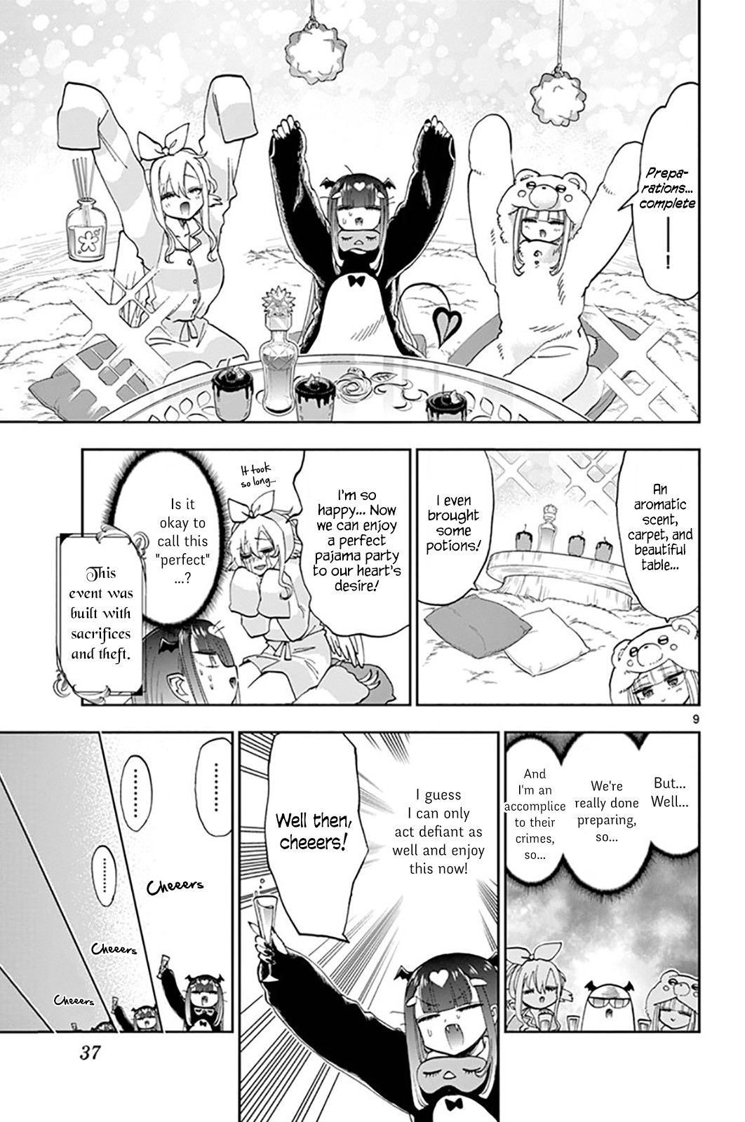 Maou-jou de Oyasumi Chapter 133 page 9 - Chapter 133: I'll Give All I've Got For Both Hobbies and Work!