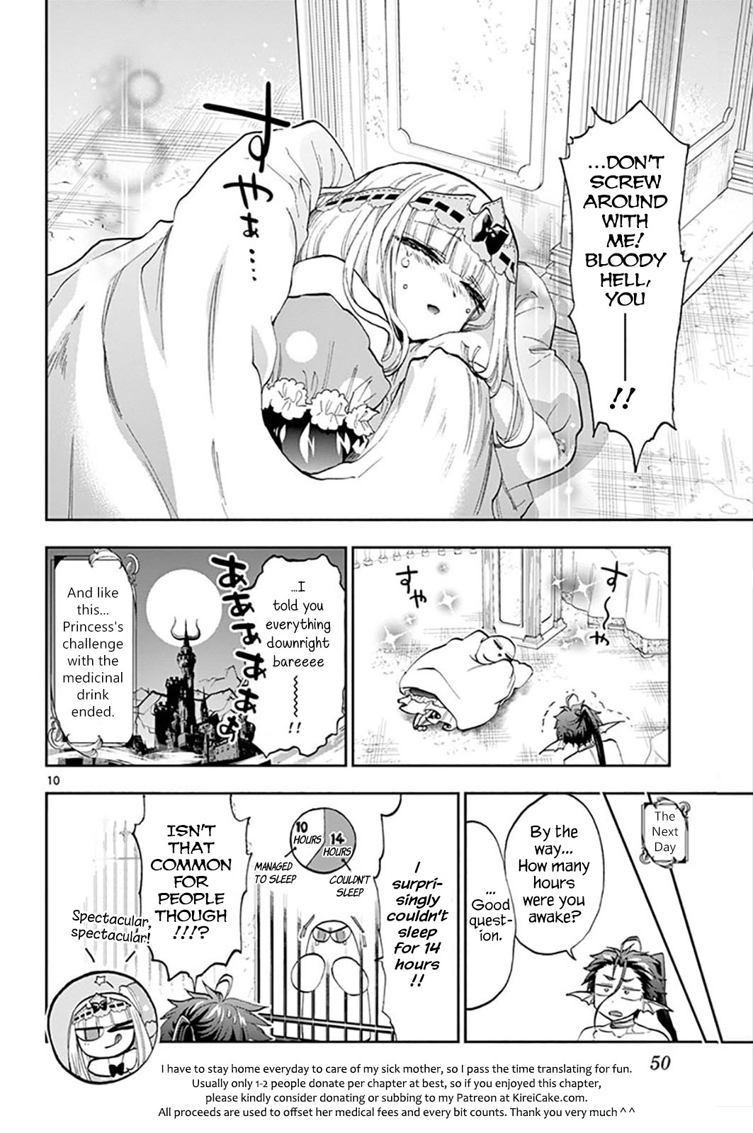 Maou-jou de Oyasumi Chapter 134 page 10 - Chapter 134: Lamenting Boy & Girl