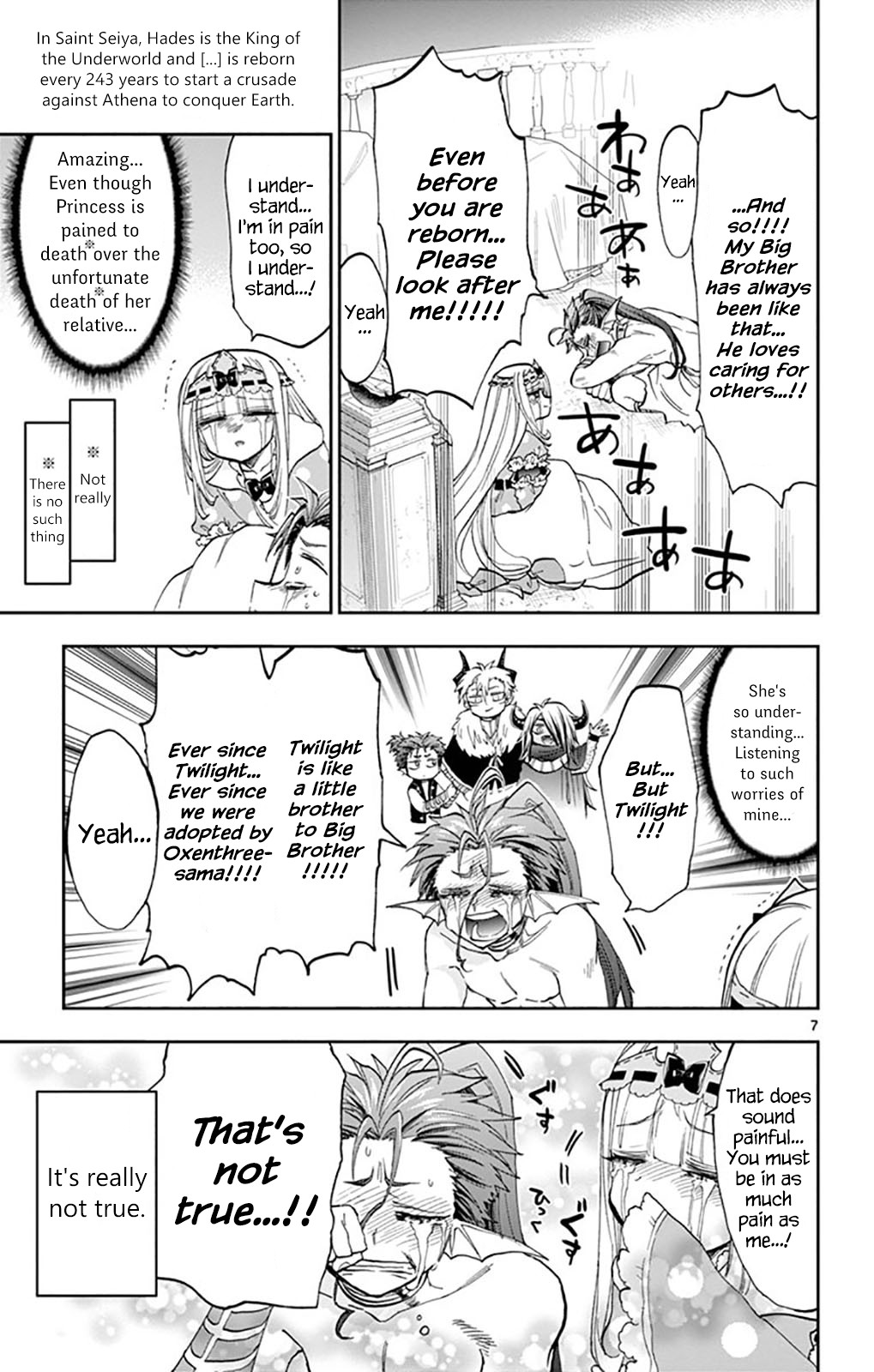 Maou-jou de Oyasumi Chapter 134 page 7 - Chapter 134: Lamenting Boy & Girl