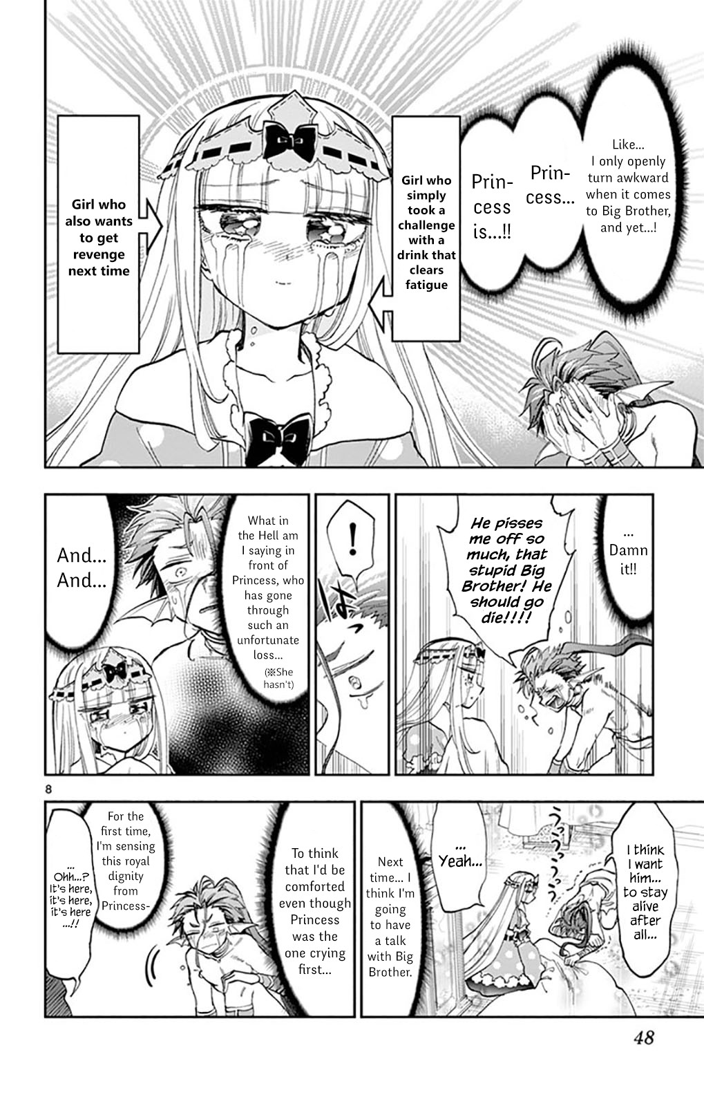 Maou-jou de Oyasumi Chapter 134 page 8 - Chapter 134: Lamenting Boy & Girl