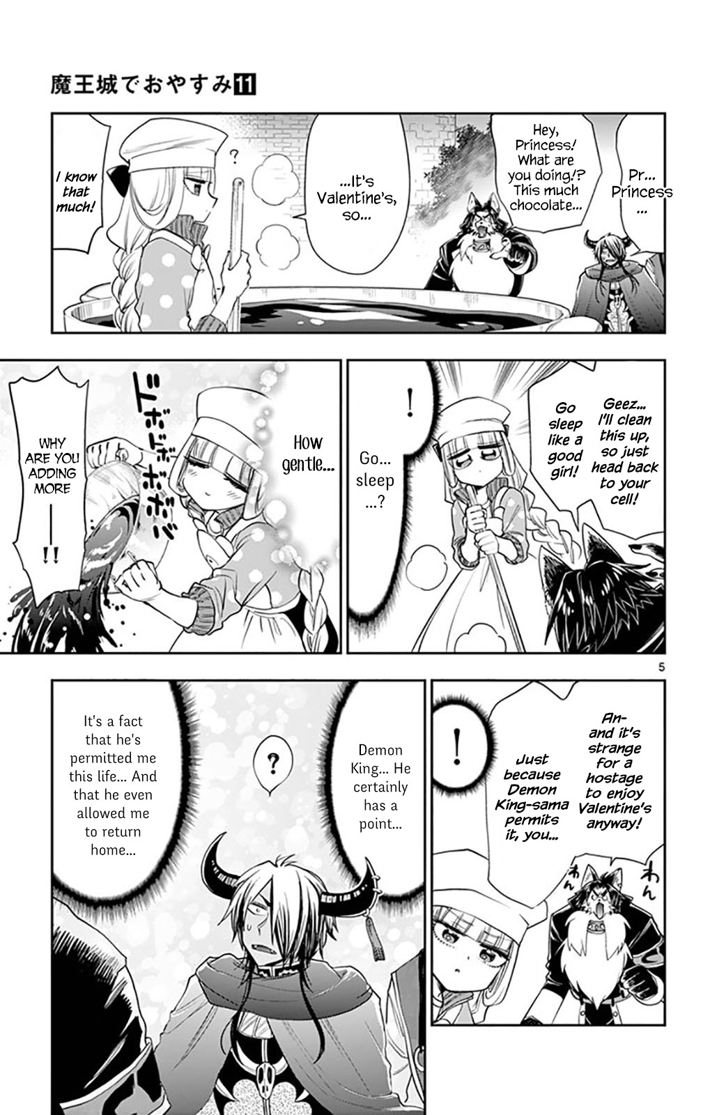 Maou-jou de Oyasumi Chapter 136 page 5 - Chapter 136: Suyaris and the Chocolate Demon King Castle