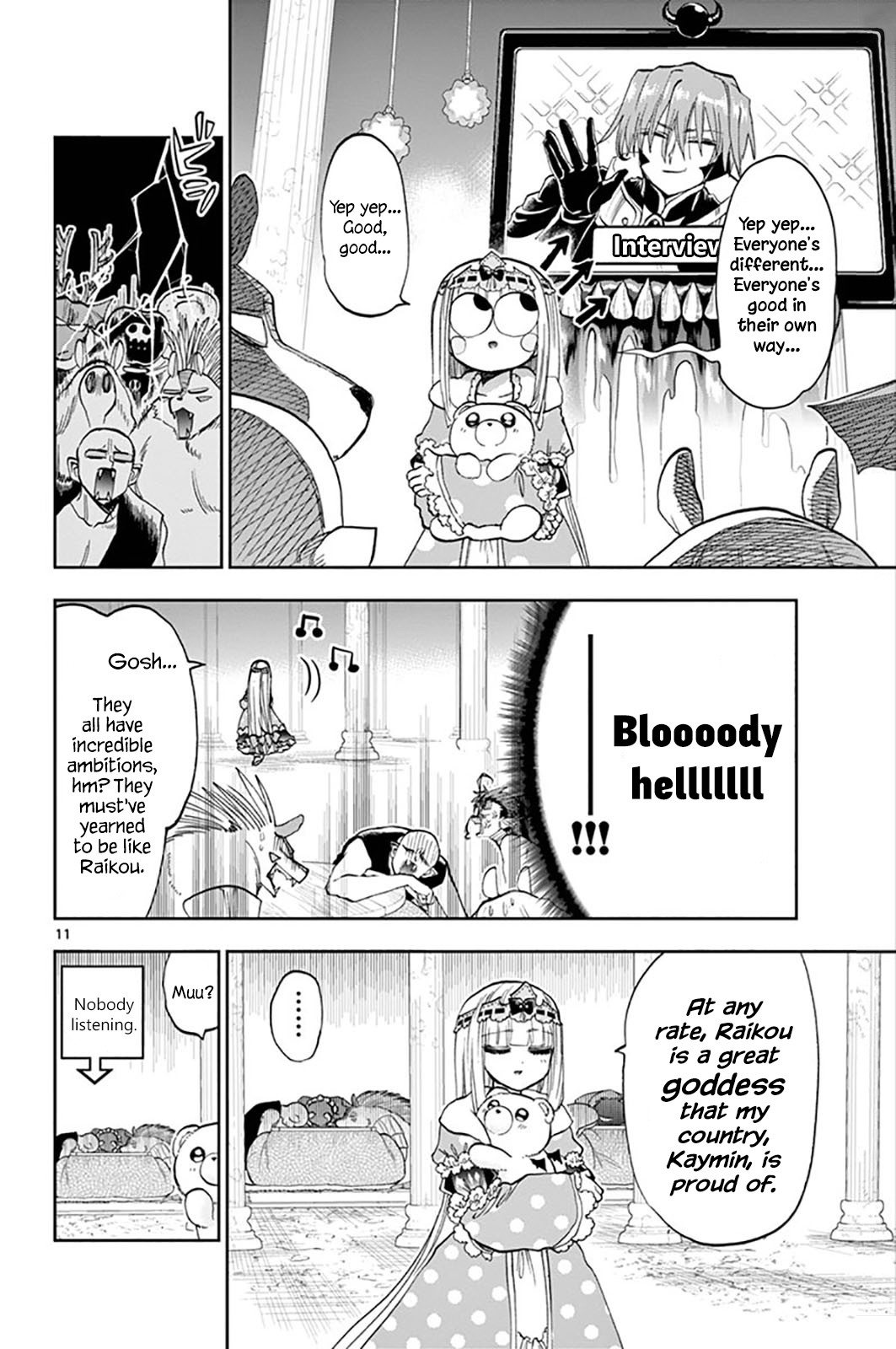 Maou-jou de Oyasumi Chapter 137 page 11 - Chapter 137: Look This Way! Suyaris!