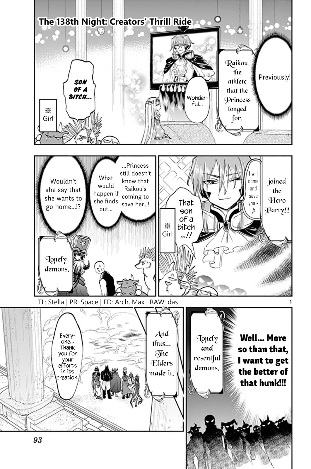 Maou-jou de Oyasumi Chapter 138 page 1 - Chapter 138: Creator's Thrill Ride