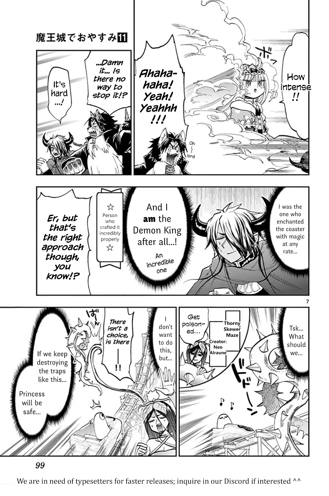 Maou-jou de Oyasumi Chapter 138 page 7 - Chapter 138: Creator's Thrill Ride