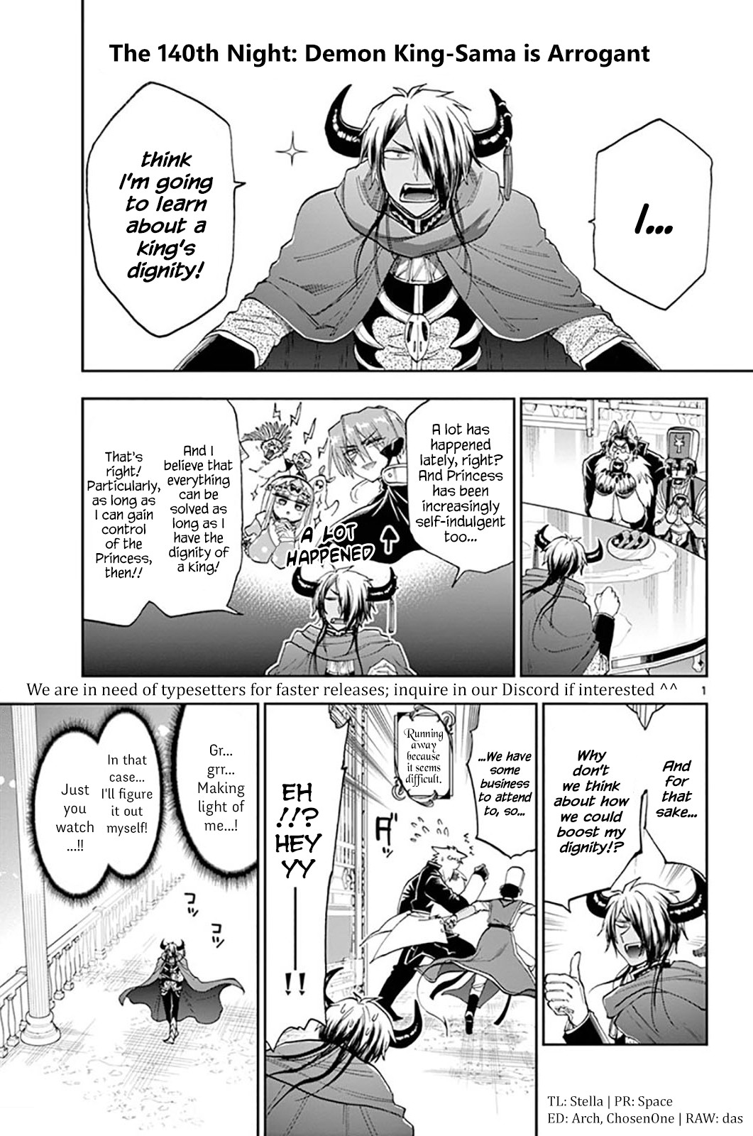 Maou-jou de Oyasumi Chapter 140 page 1 - Chapter 140: Demon King-Sama is Arrogant