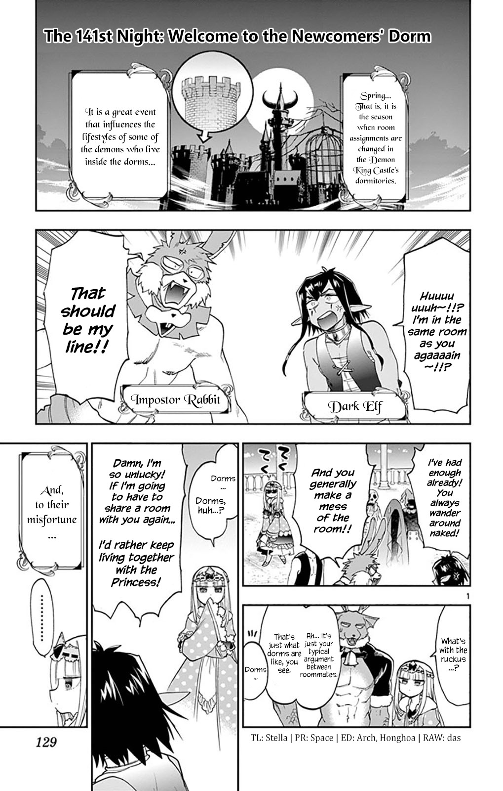 Maou-jou de Oyasumi Chapter 141 page 1 - Chapter 141: Welcome to the Newcomers' Dorm