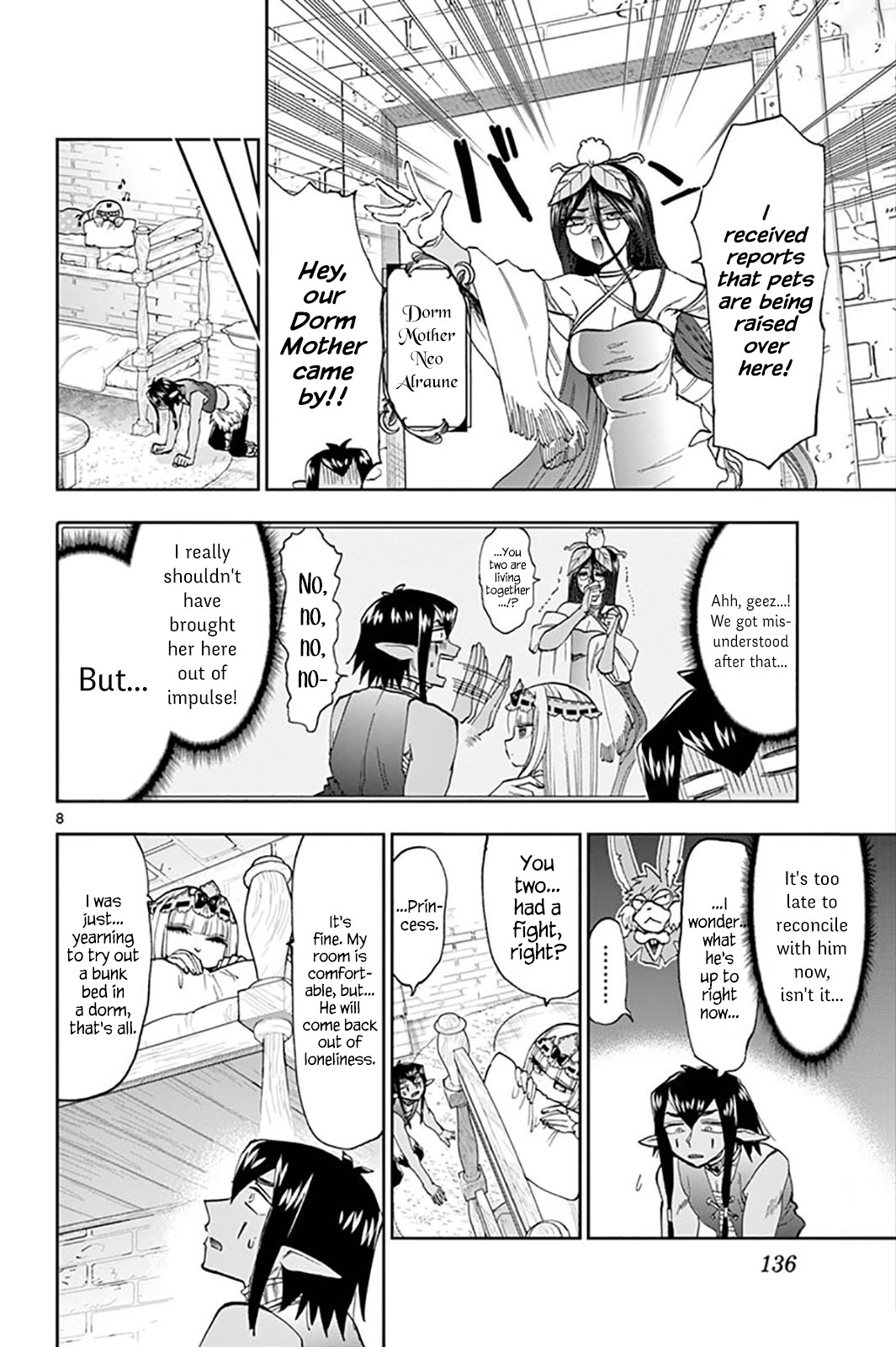Maou-jou de Oyasumi Chapter 141 page 8 - Chapter 141: Welcome to the Newcomers' Dorm