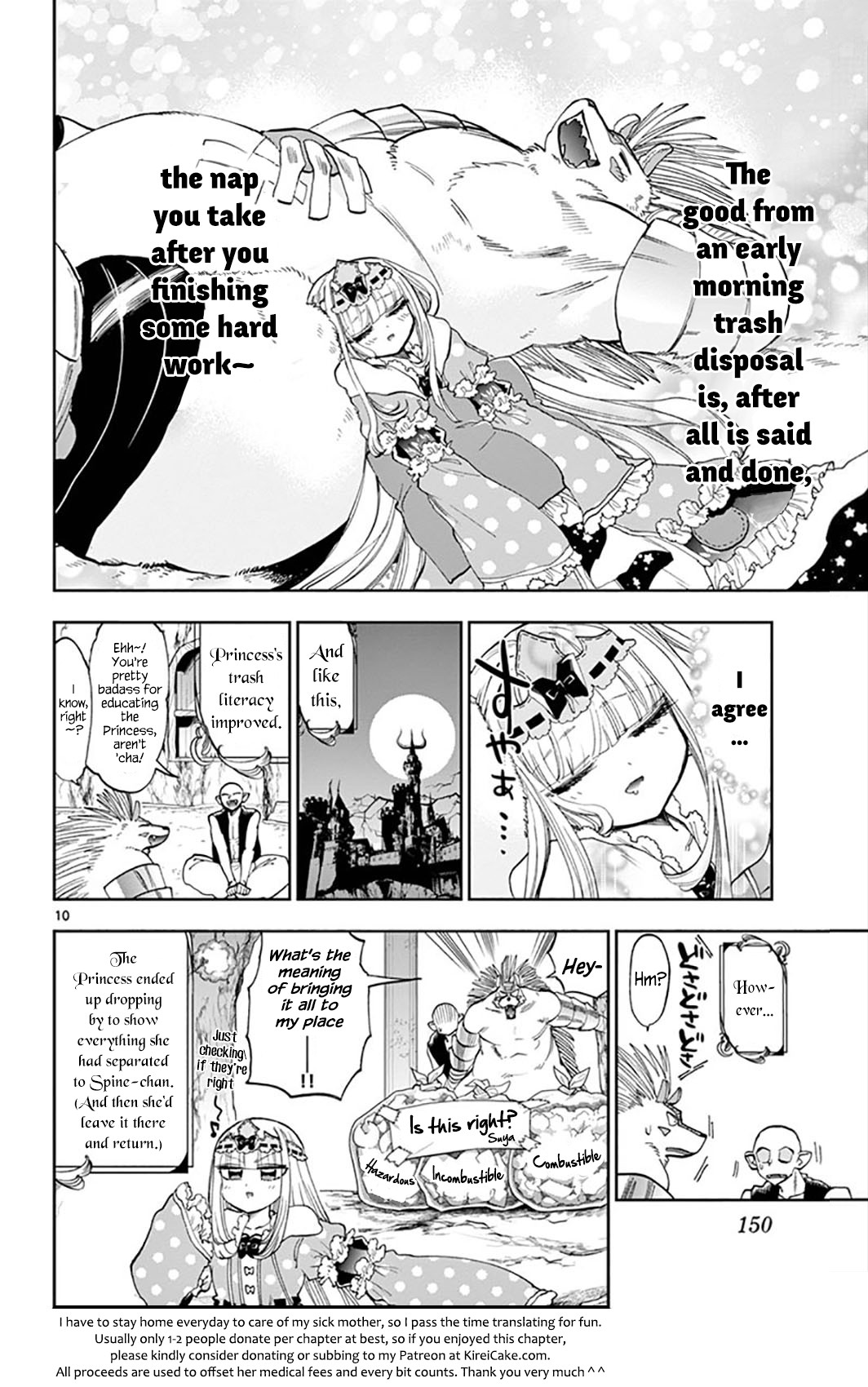 Maou-jou de Oyasumi Chapter 142 page 10 - Chapter 142: Manga Magazines Are Generally Recyclable Resources