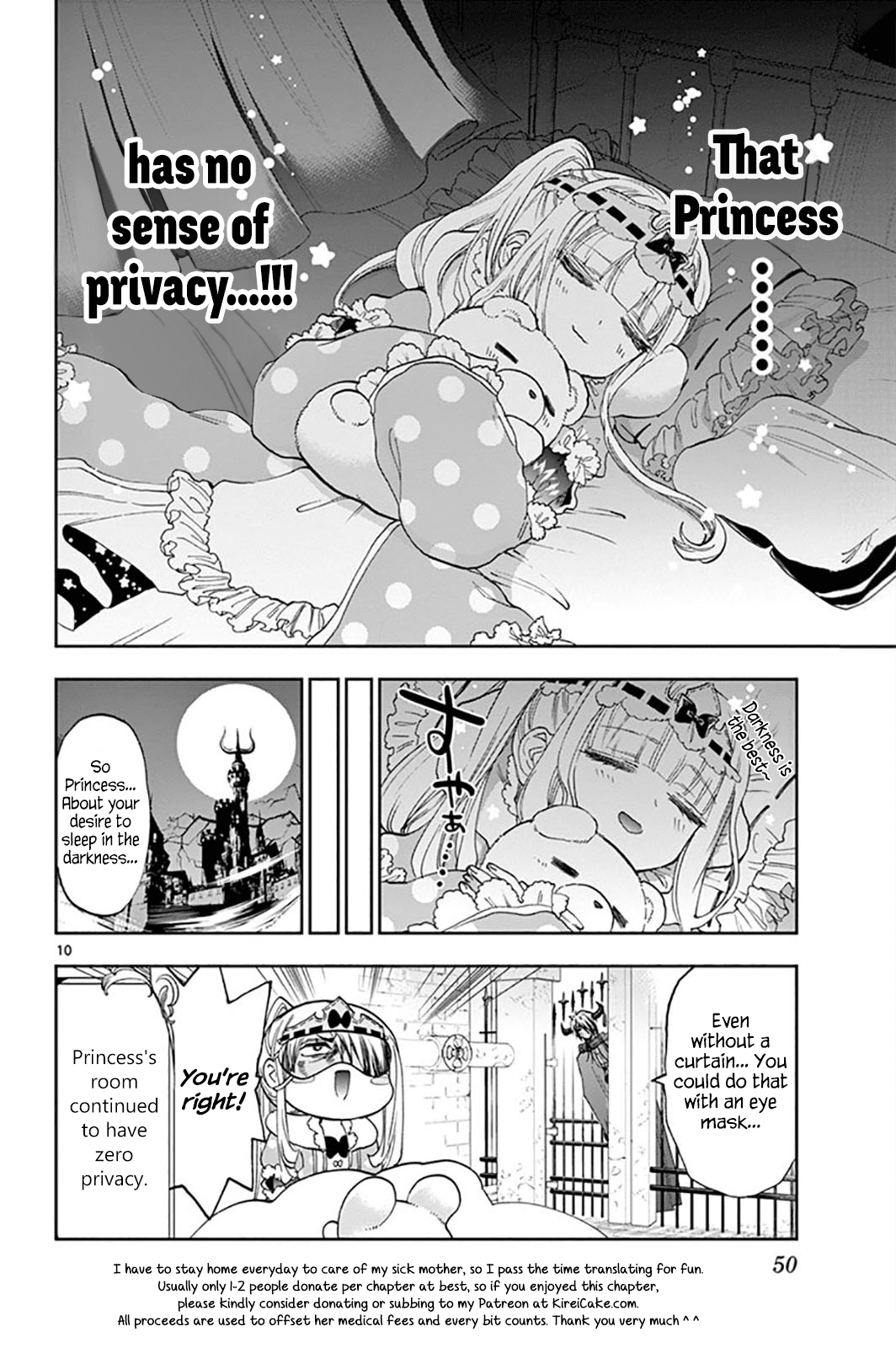 Maou-jou de Oyasumi Chapter 147 page 10 - Chapter 147: Princess Suya Rhys and the Secret Room