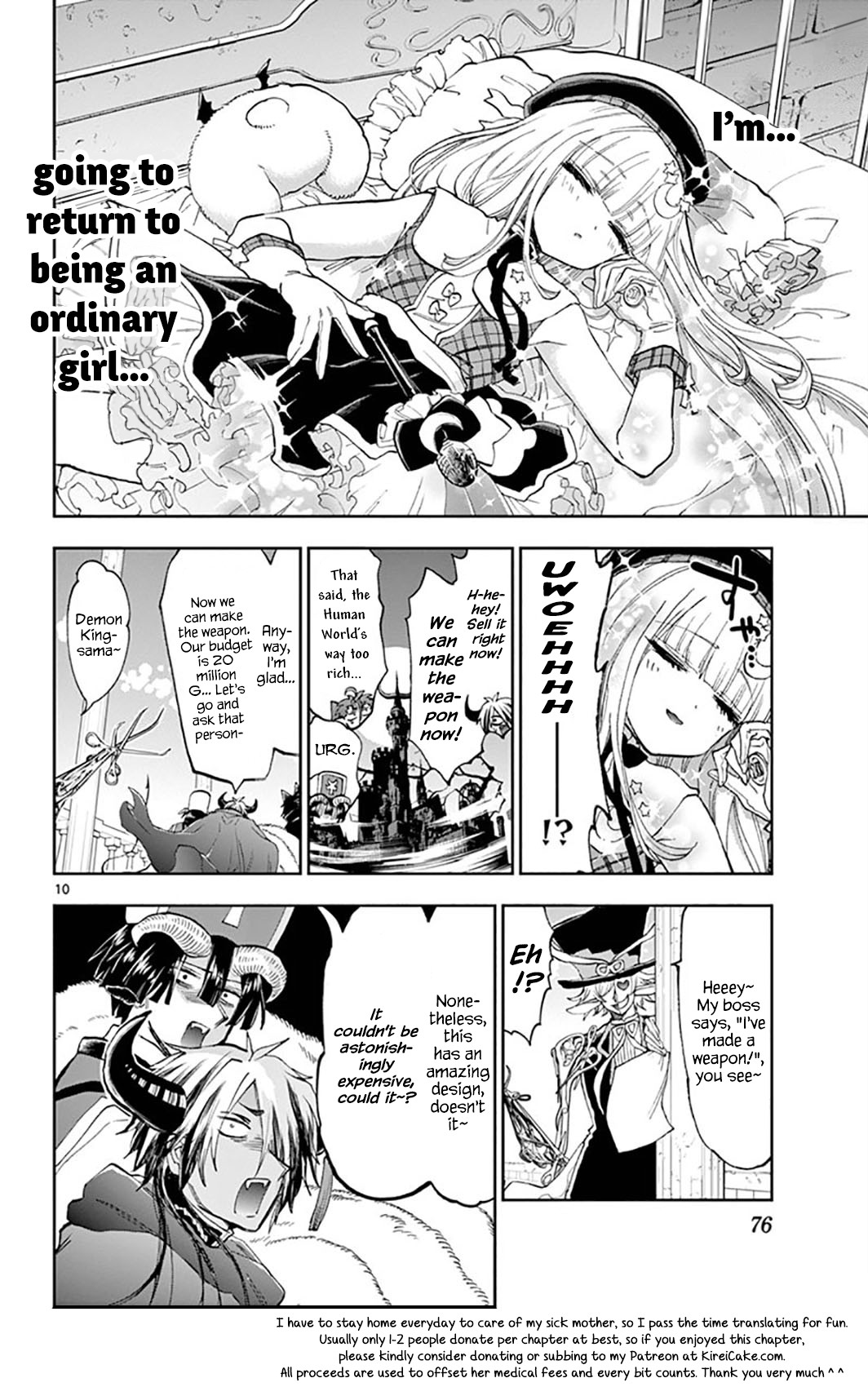 Maou-jou de Oyasumi Chapter 149 page 10 - Chapter 149: THE pRINCESS M@STER