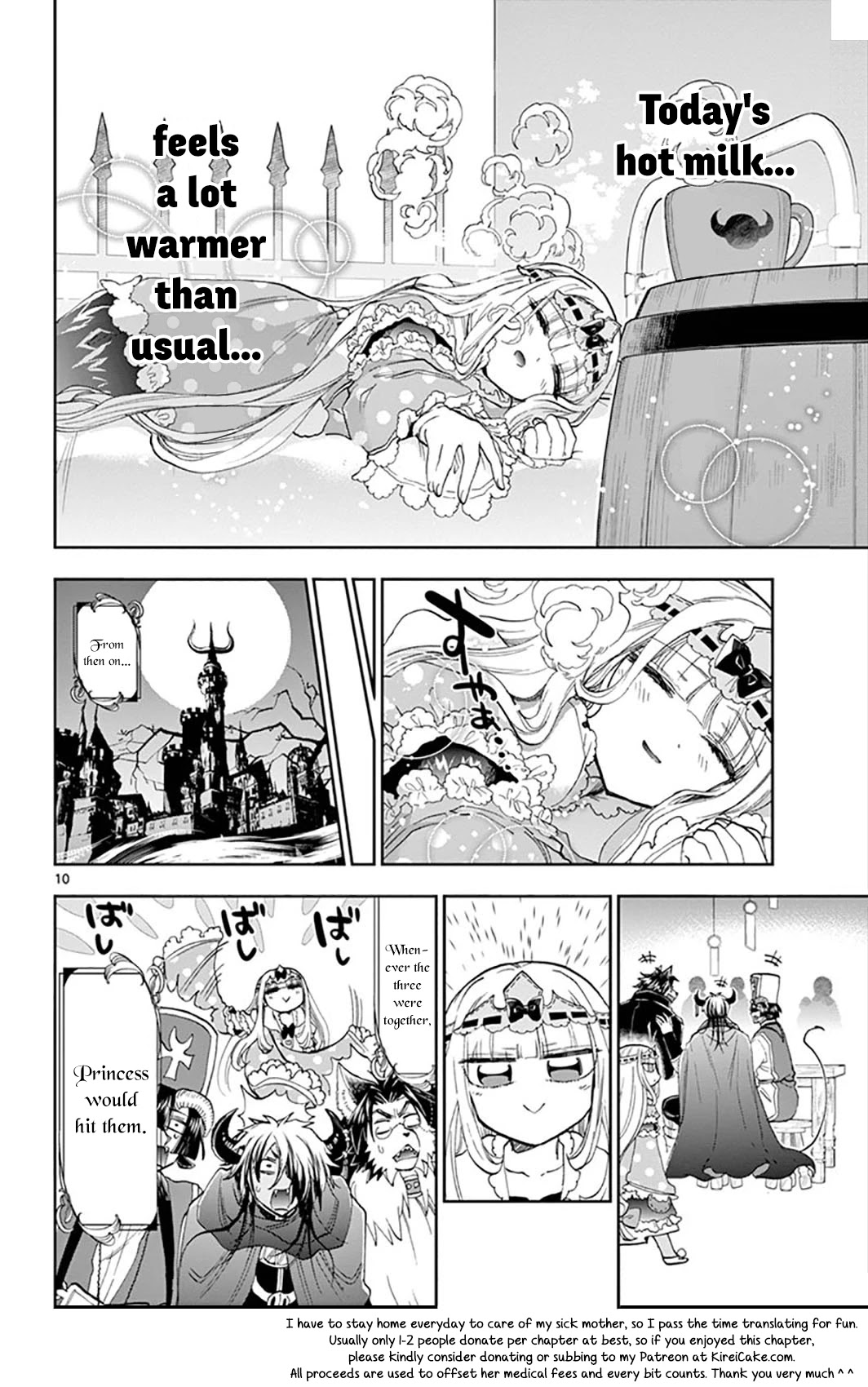 Maou-jou de Oyasumi Chapter 152 page 10 - Chapter 152: The Boy with Grown Horns