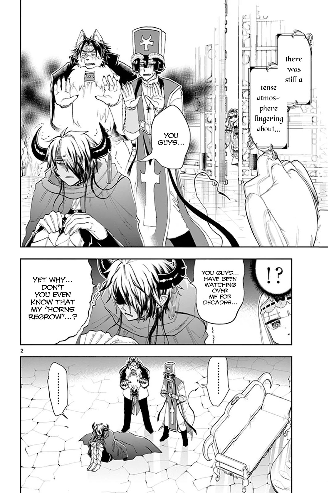 Maou-jou de Oyasumi Chapter 152 page 2 - Chapter 152: The Boy with Grown Horns