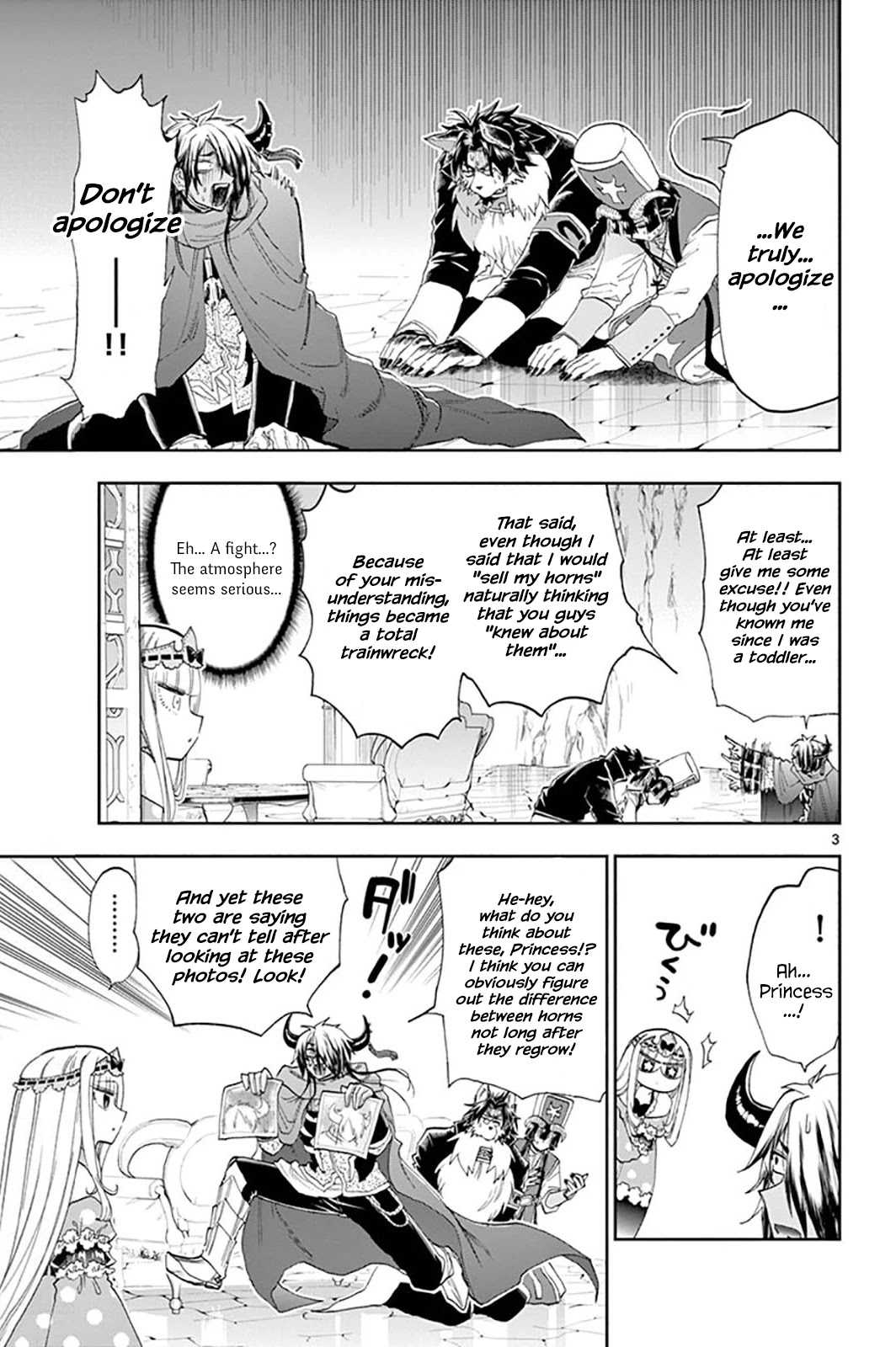 Maou-jou de Oyasumi Chapter 152 page 3 - Chapter 152: The Boy with Grown Horns
