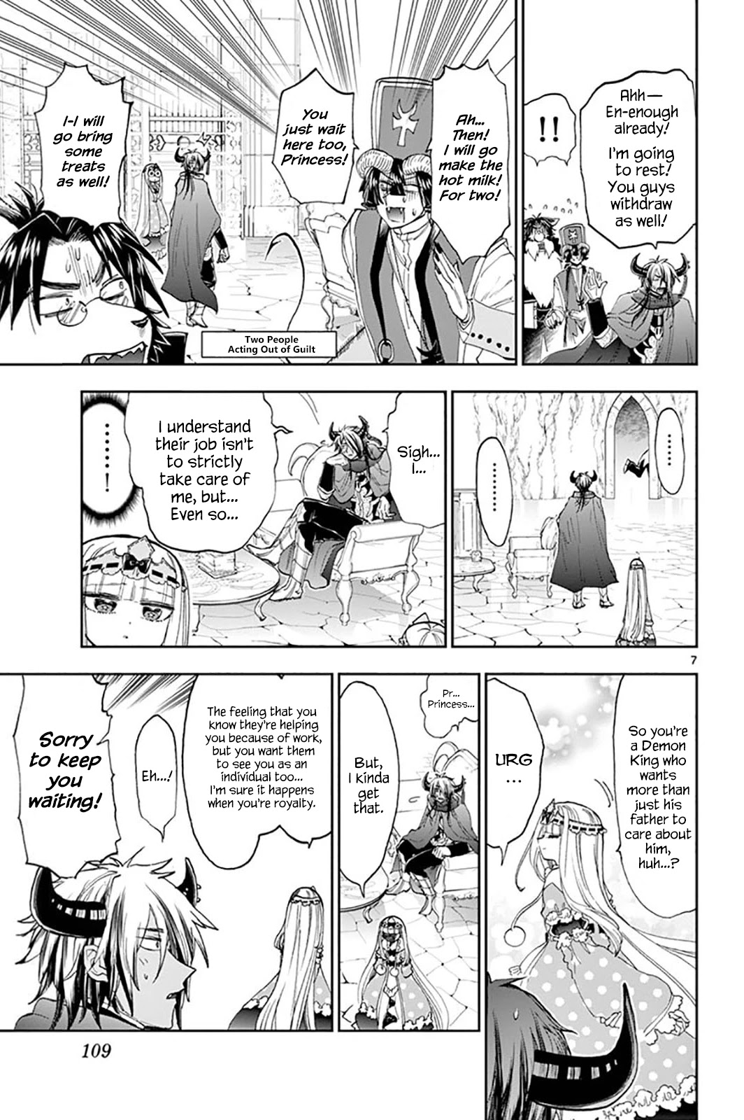 Maou-jou de Oyasumi Chapter 152 page 7 - Chapter 152: The Boy with Grown Horns