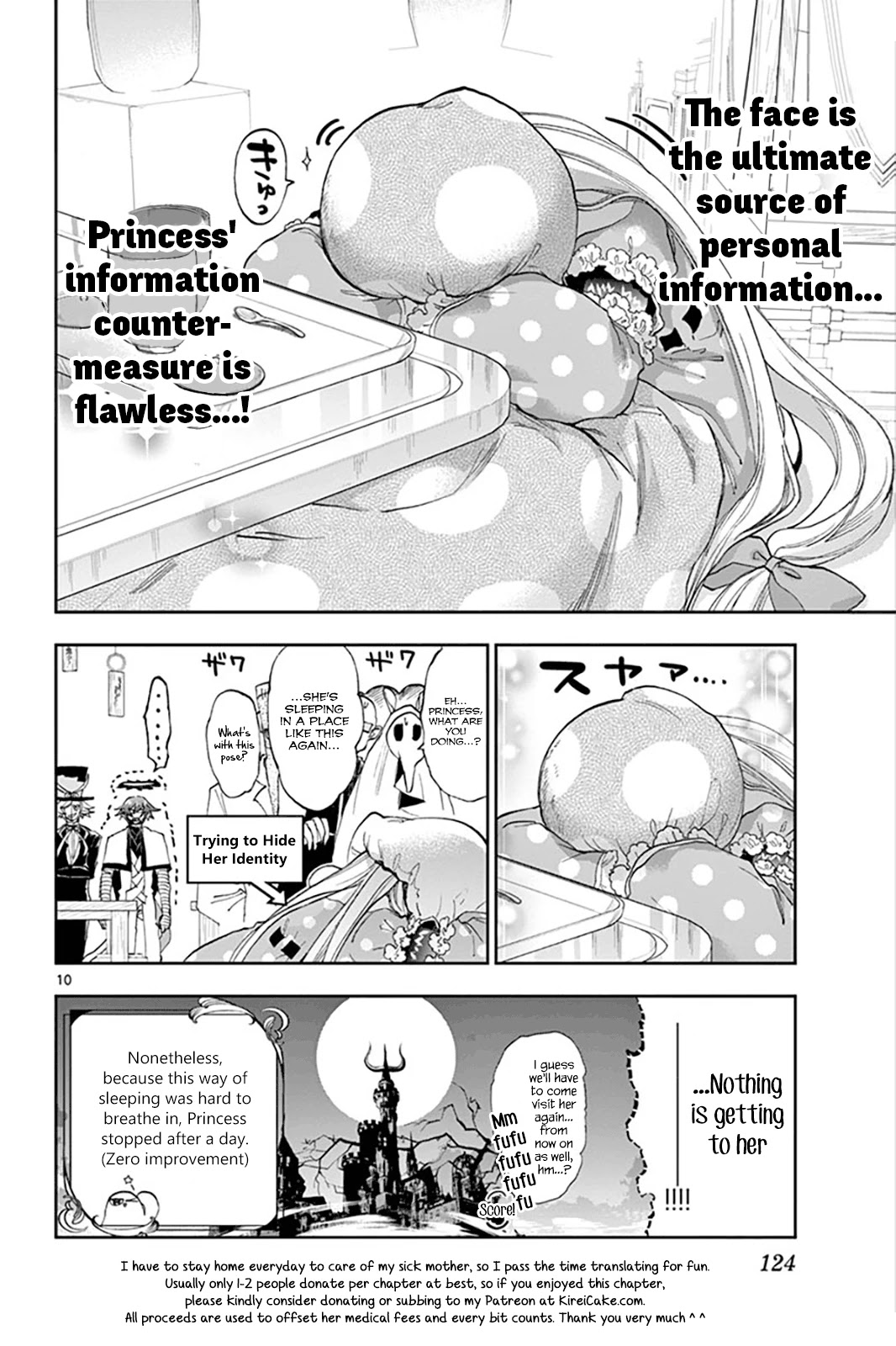 Maou-jou de Oyasumi Chapter 153 page 10 - Chapter 153: No Guard Princess vs. Full Guard Man