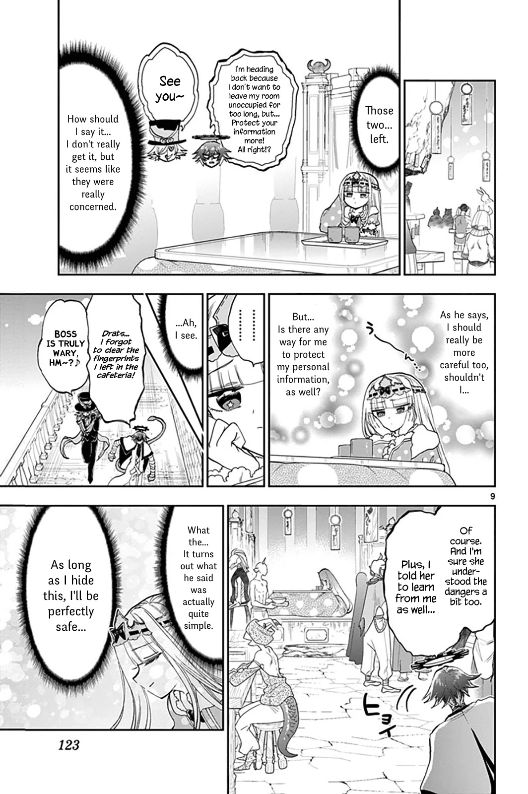 Maou-jou de Oyasumi Chapter 153 page 9 - Chapter 153: No Guard Princess vs. Full Guard Man