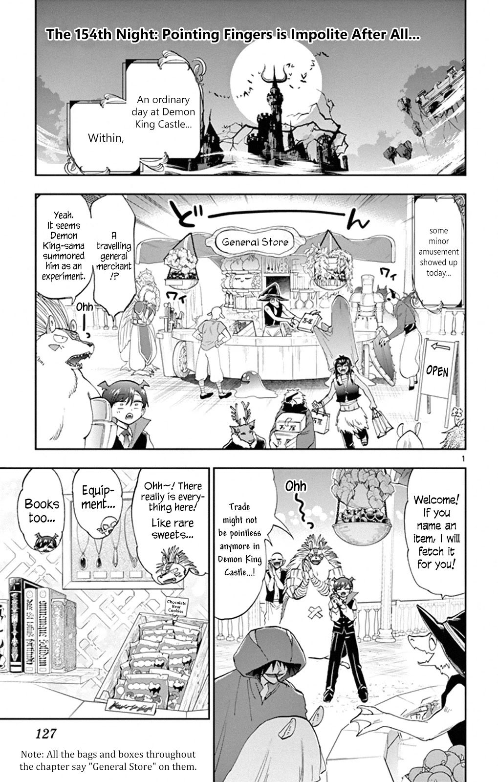 Maou-jou de Oyasumi Chapter 154 page 1 - Chapter 154: Pointing Fingers is Impolite After All...