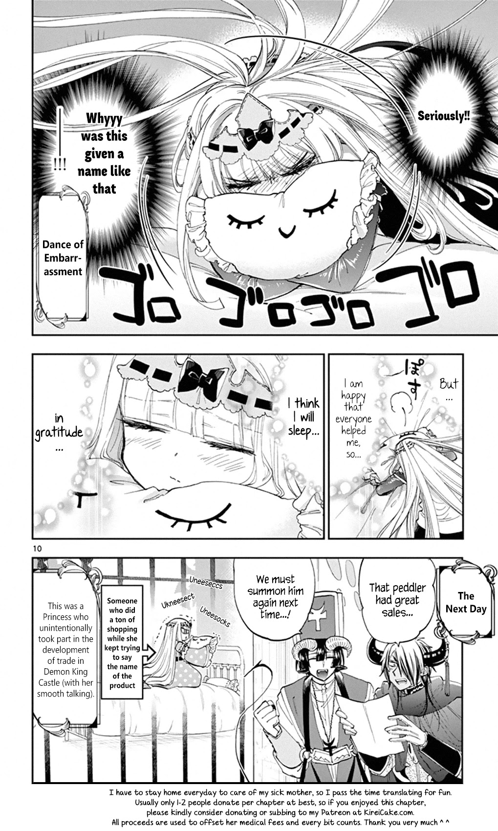 Maou-jou de Oyasumi Chapter 154 page 10 - Chapter 154: Pointing Fingers is Impolite After All...
