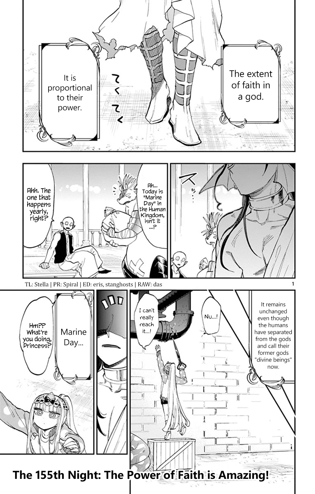 Maou-jou de Oyasumi Chapter 155 page 1 - Chapter 155: The Power of Faith is Amazing!