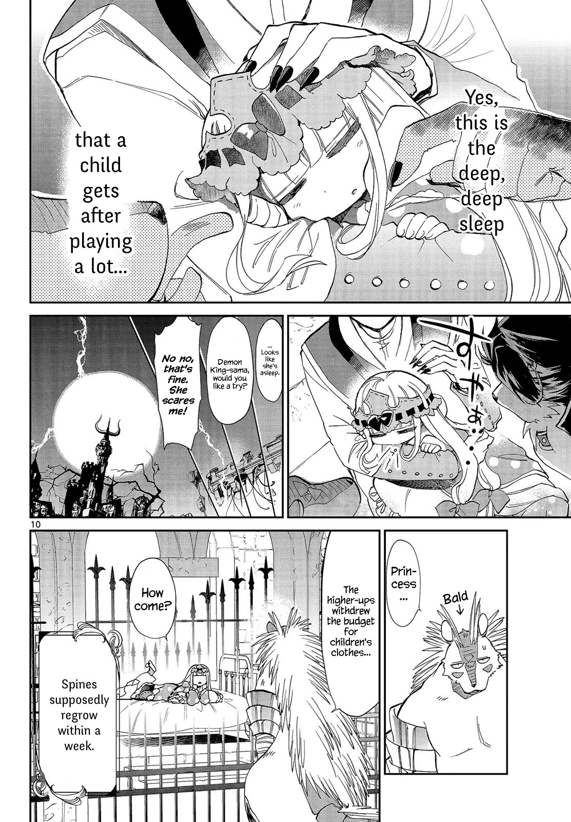 Maou-jou de Oyasumi Chapter 17 page 10 - Chapter 17: She Looks Like the Princess and has the Same Brains as Her Too