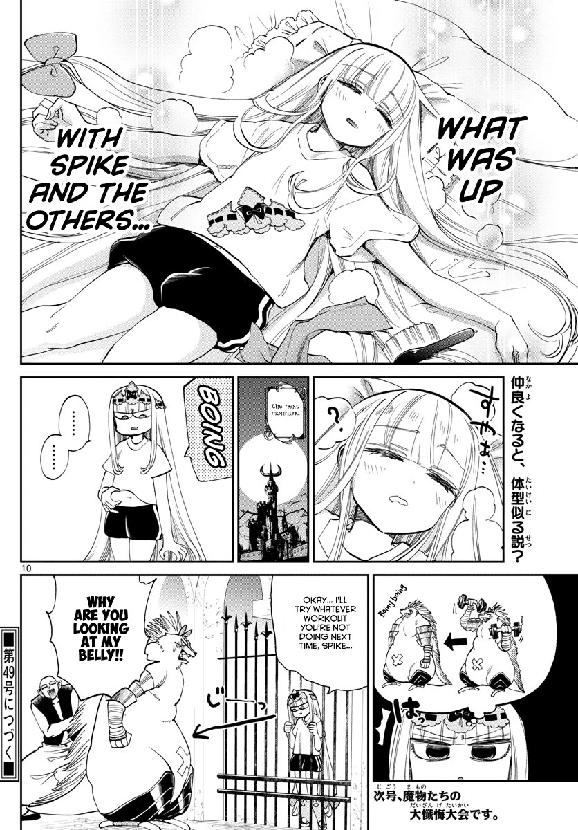 Maou-jou de Oyasumi Chapter 171 page 10 - Chapter 171: How many kilos are the slimes you lift?
