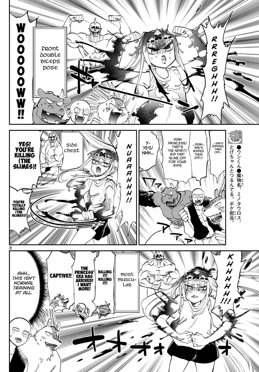 Maou-jou de Oyasumi Chapter 171 page 8 - Chapter 171: How many kilos are the slimes you lift?