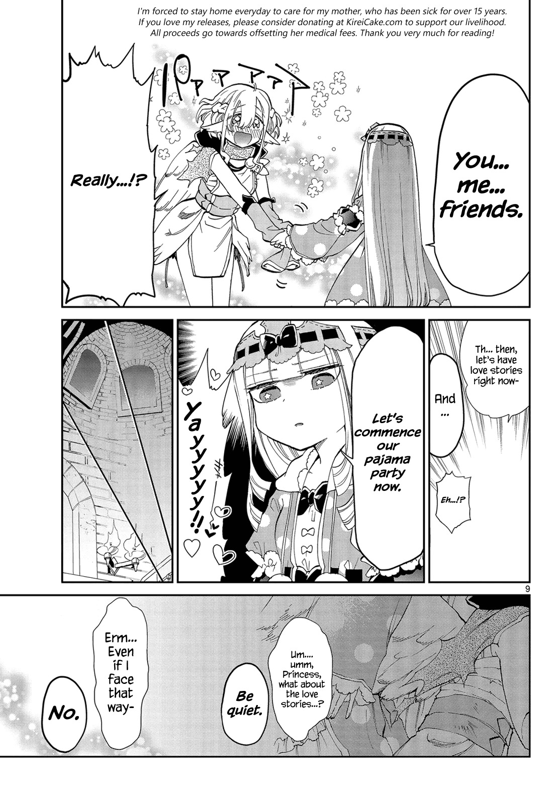 Maou-jou de Oyasumi Chapter 18 page 9 - Chapter 18: Friend (Futon)