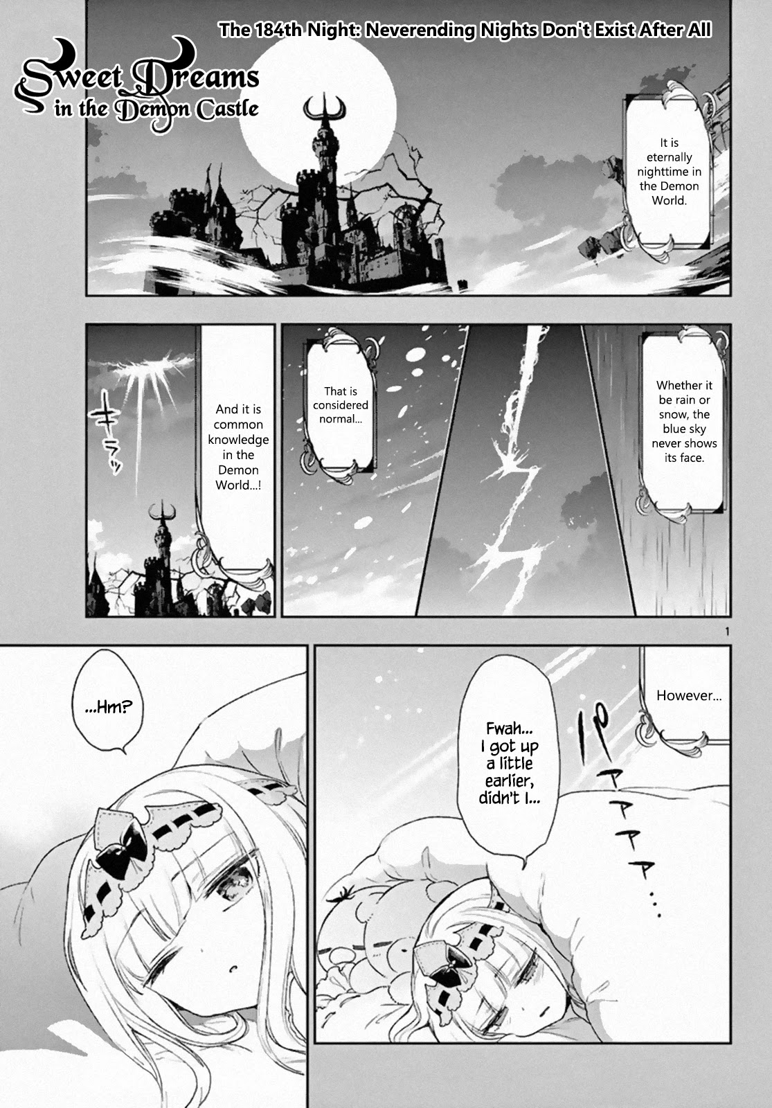 Maou-jou de Oyasumi Chapter 184 page 1 - Chapter 184: Neverending Nights Don't Exist After All