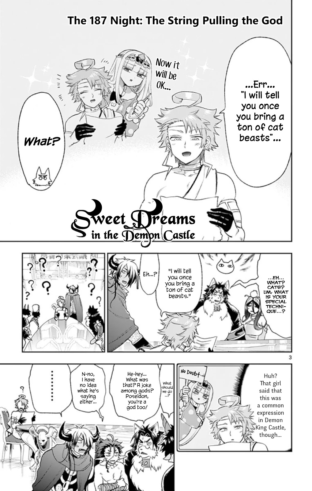 Maou-jou de Oyasumi Chapter 187 page 3 - Chapter 187: The String Pulling the God