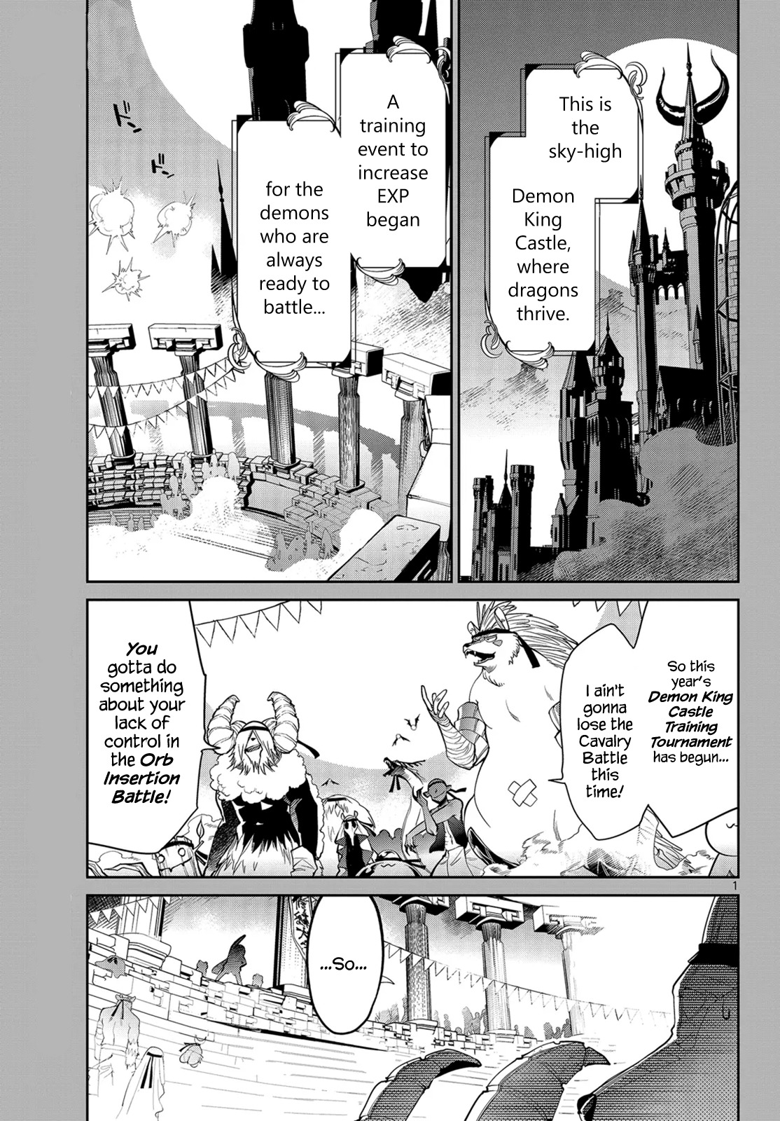 Maou-jou de Oyasumi Chapter 19 page 1 - Chapter 19: Badump! The Training Tournament Filled With Demons