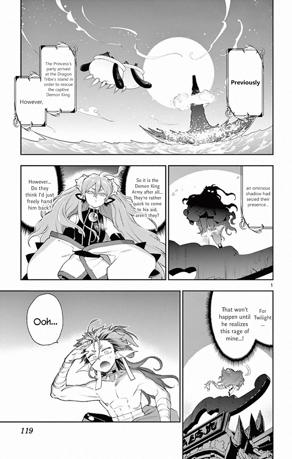 Maou-jou de Oyasumi Chapter 192 page 1 - Chapter 192: The Sleepless Town