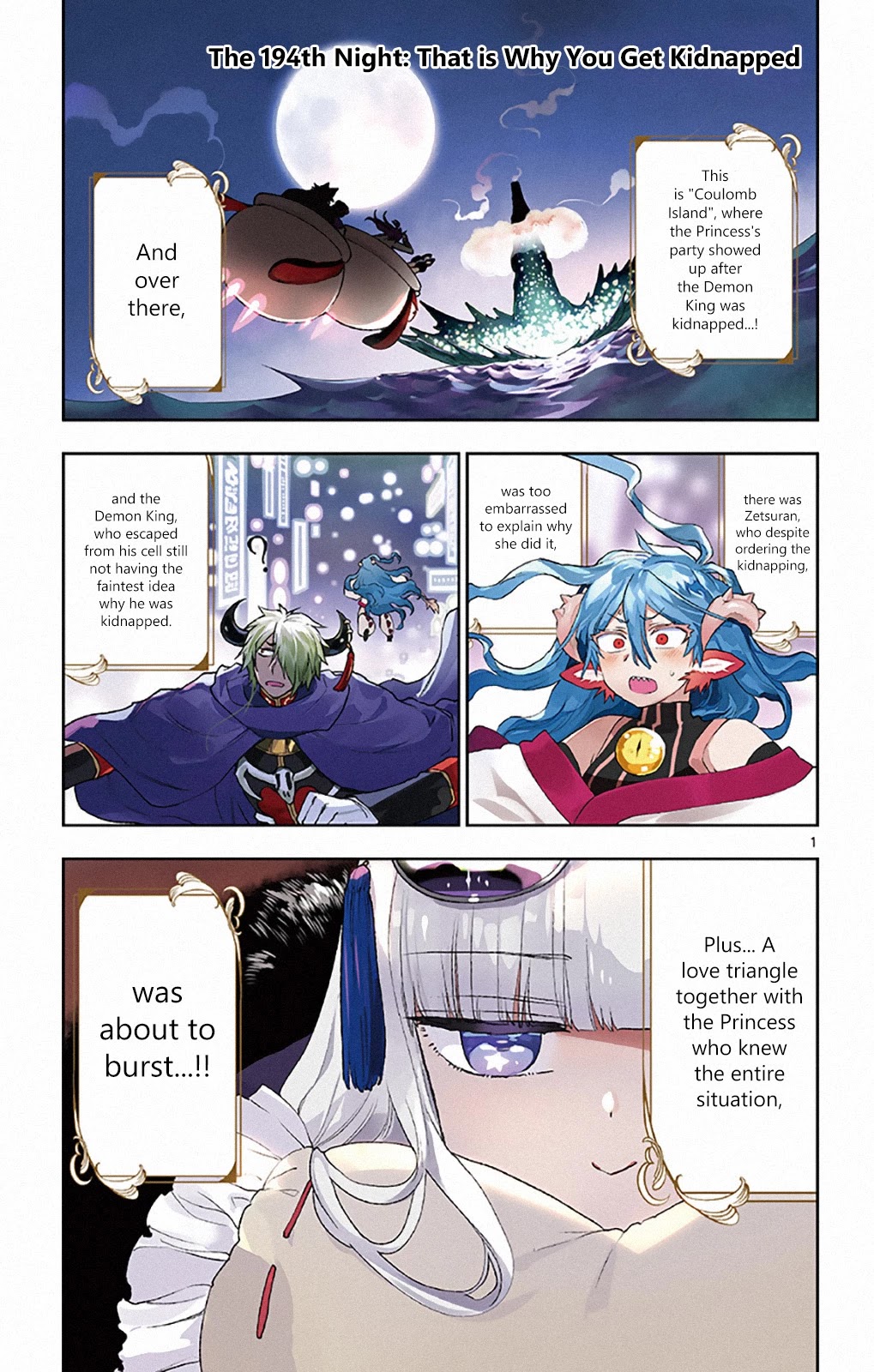 Maou-jou de Oyasumi Chapter 194 page 1 - Chapter 194: That is Why You Get Kidnapped