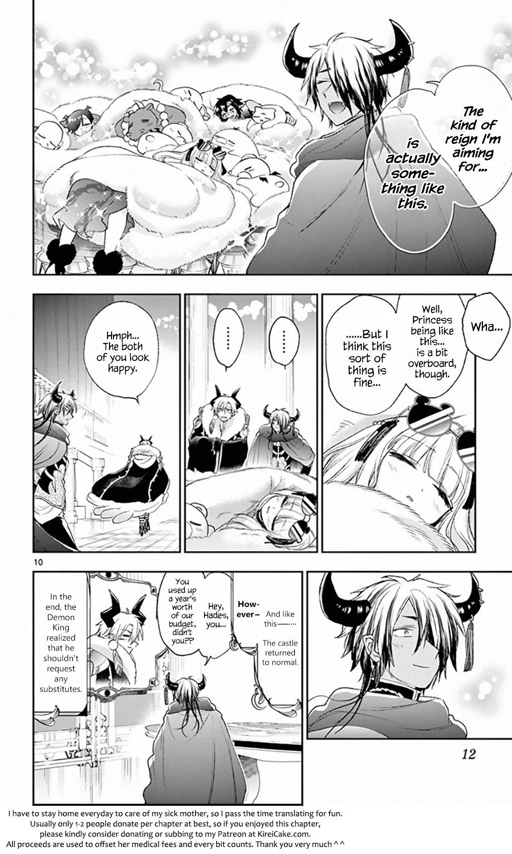 Maou-jou de Oyasumi Chapter 196 page 10 - Chapter 196: I Made It As Shiny As Gold After All