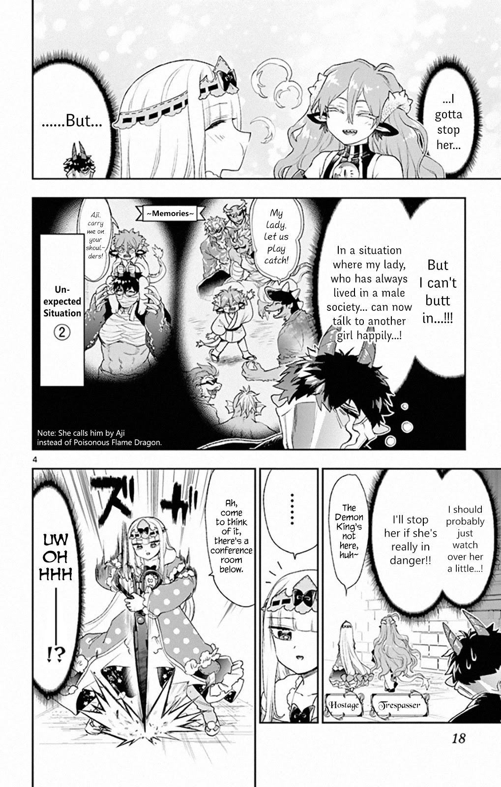 Maou-jou de Oyasumi Chapter 197 page 4 - Chapter 197: Captive Princess vs Trespassing Dragon