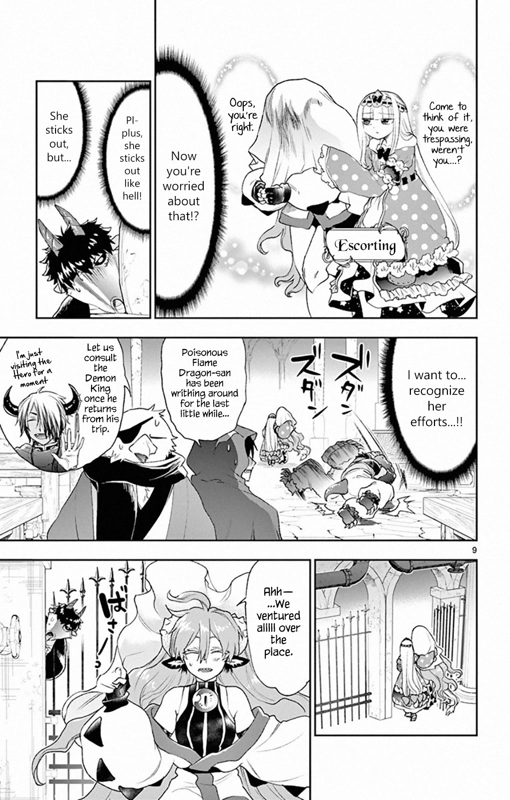 Maou-jou de Oyasumi Chapter 197 page 9 - Chapter 197: Captive Princess vs Trespassing Dragon