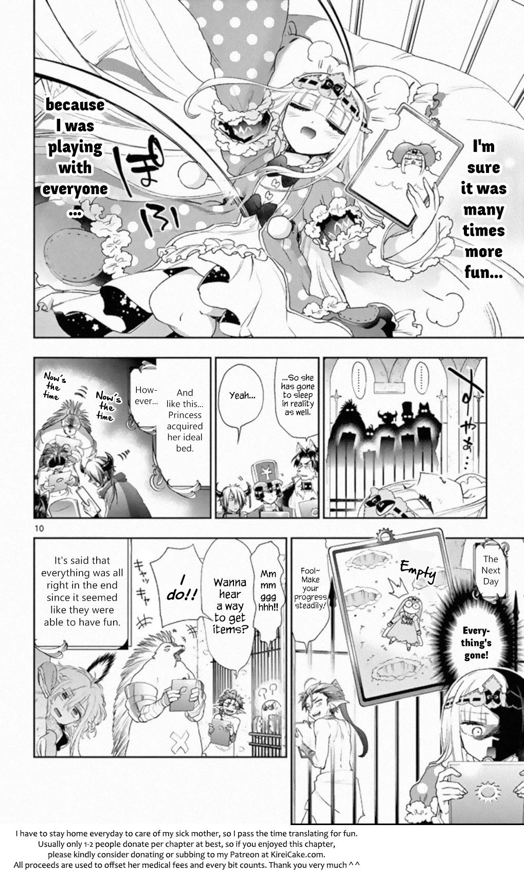 Maou-jou de Oyasumi Chapter 199 page 10 - Chapter 199: Taking and Running