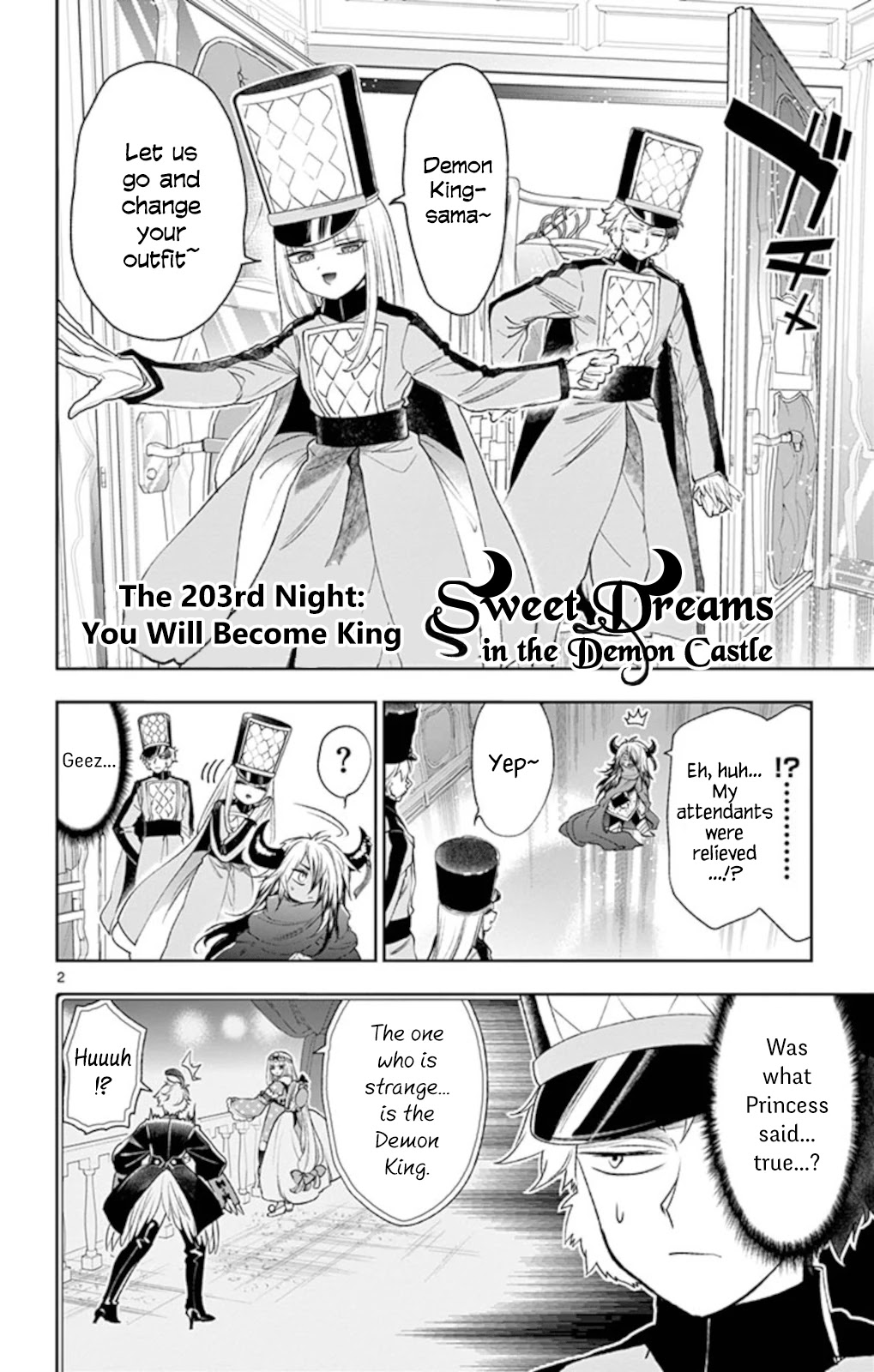 Maou-jou de Oyasumi Chapter 203 page 2 - Chapter 203: You Will Become King