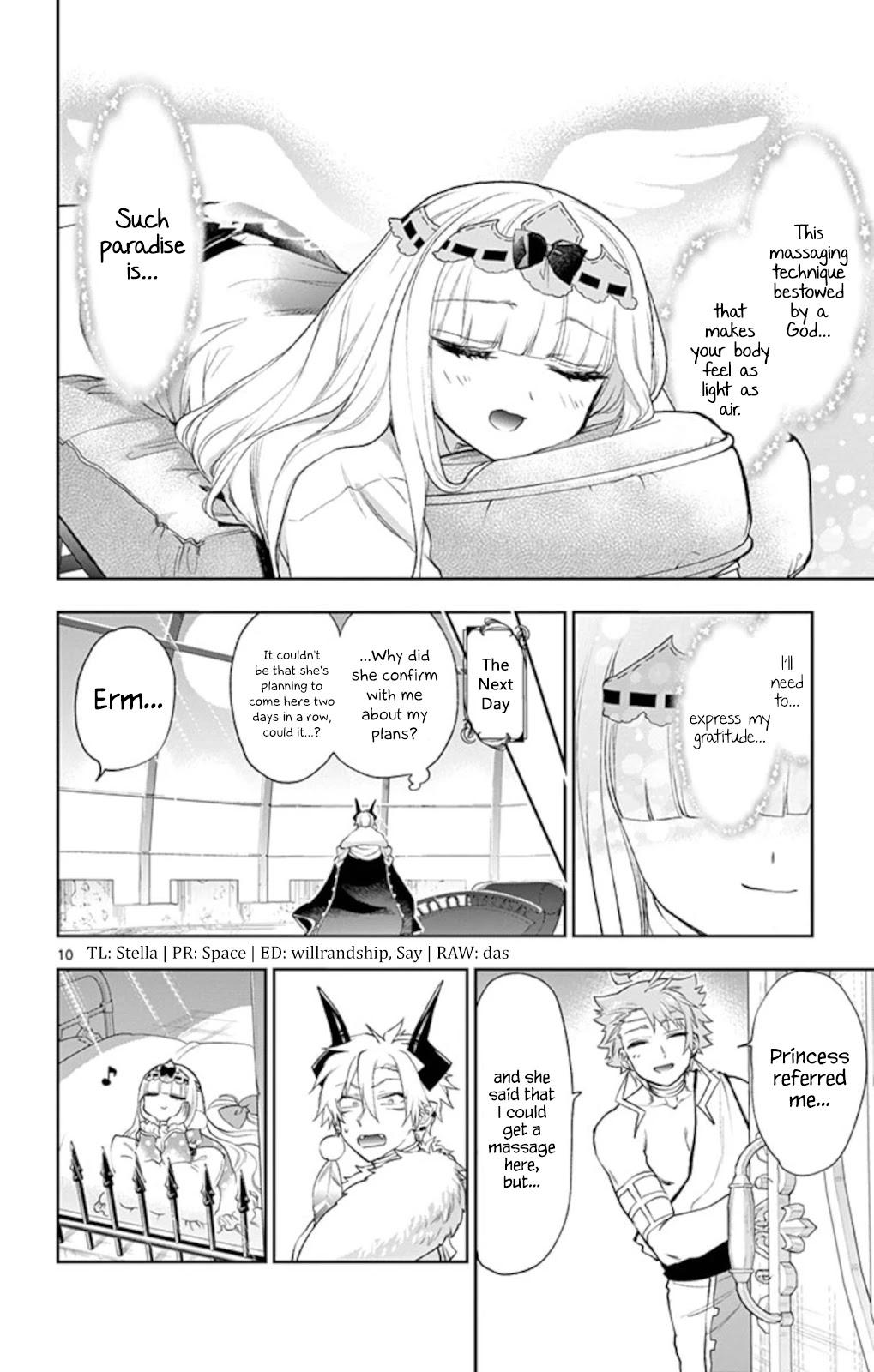 Maou-jou de Oyasumi Chapter 205 page 10 - Chapter 205: Big Brother Massage