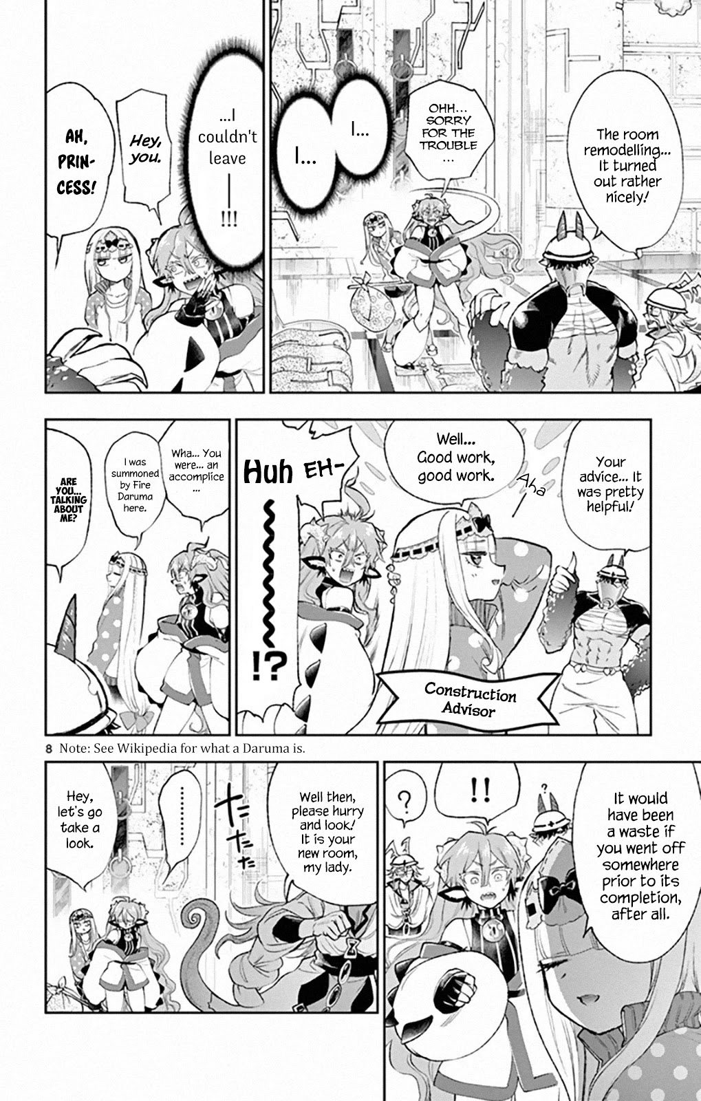 Maou-jou de Oyasumi Chapter 206 page 8 - Chapter 206: White! Coulomb Construction