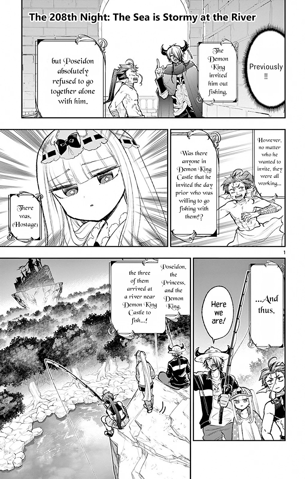 Maou-jou de Oyasumi Chapter 208 page 1 - Chapter 208: The Sea is Stormy at the River