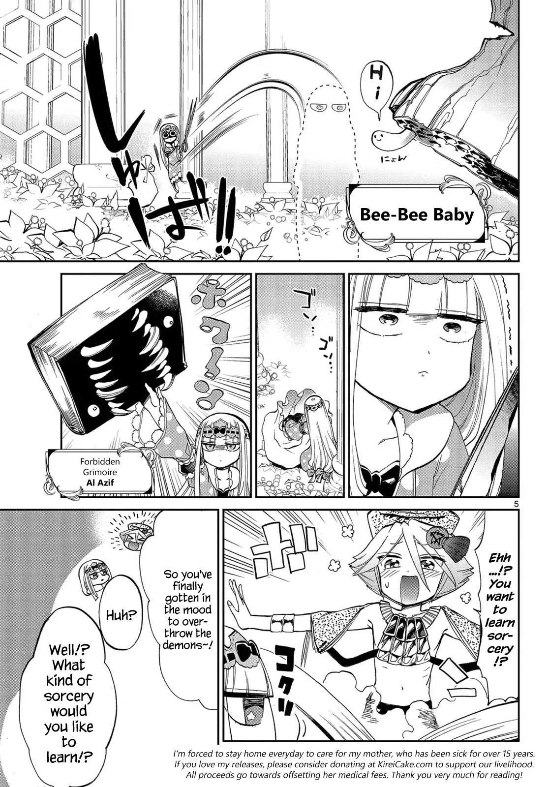 Maou-jou de Oyasumi Chapter 21 page 5 - Chapter 21: Why Can't Honey Be Produced From Nothing?