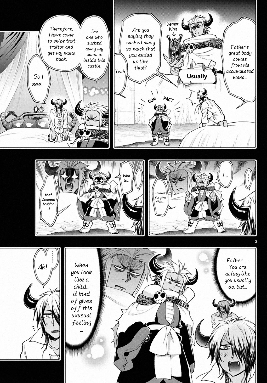 Maou-jou de Oyasumi Chapter 210 page 3 - Chapter 210: Papa (Looks Like He) Is In Elementary Grade 2 or 3