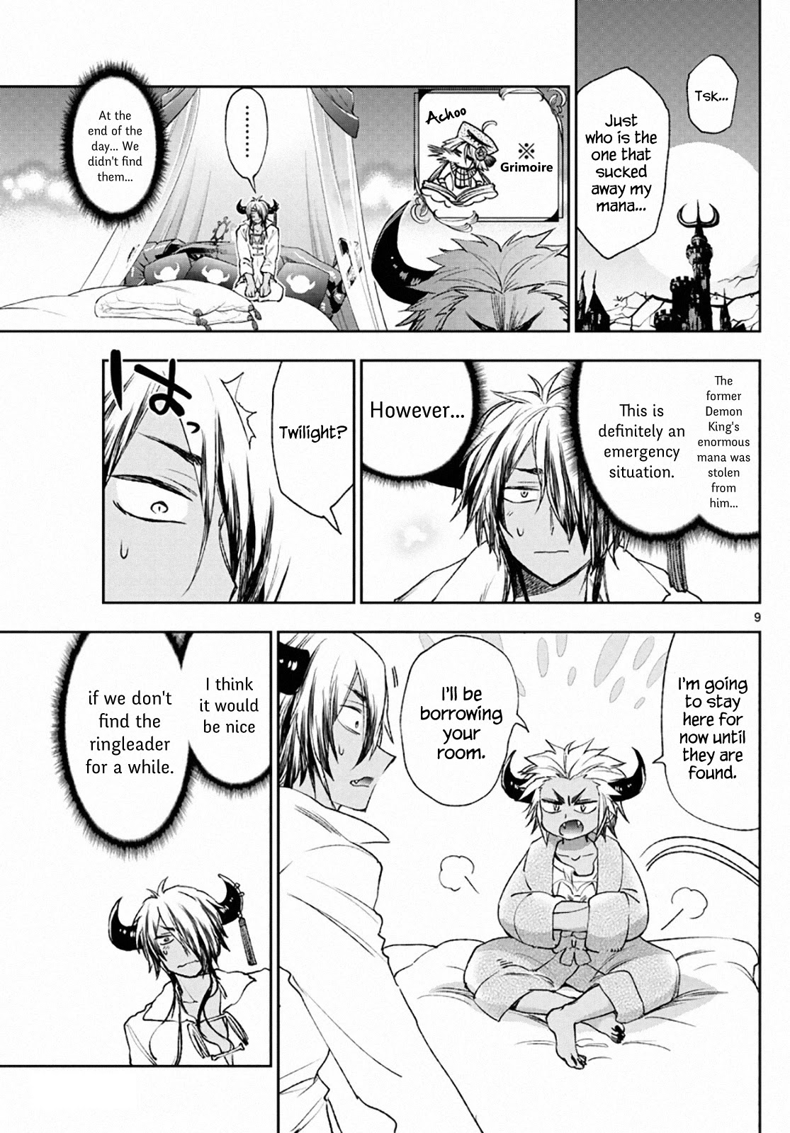 Maou-jou de Oyasumi Chapter 210 page 9 - Chapter 210: Papa (Looks Like He) Is In Elementary Grade 2 or 3