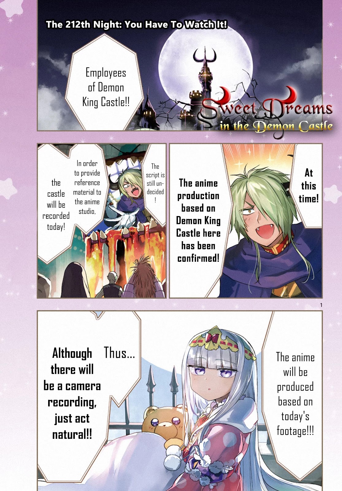 Maou-jou de Oyasumi Chapter 212 page 1 - Chapter 212: You Have To Watch It!
