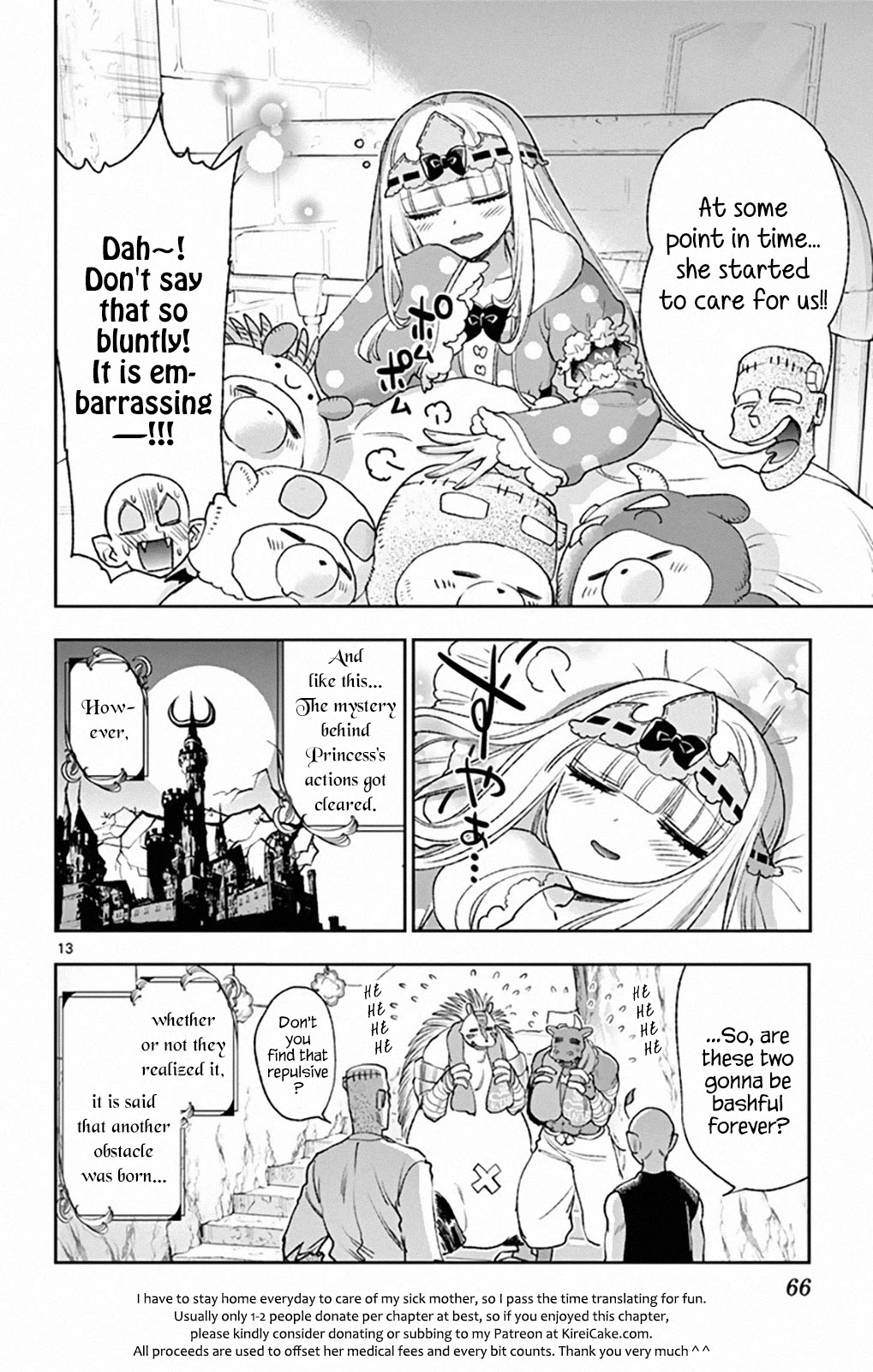 Maou-jou de Oyasumi Chapter 213 page 13 - Chapter 213: Only the Princes Isn't Aware