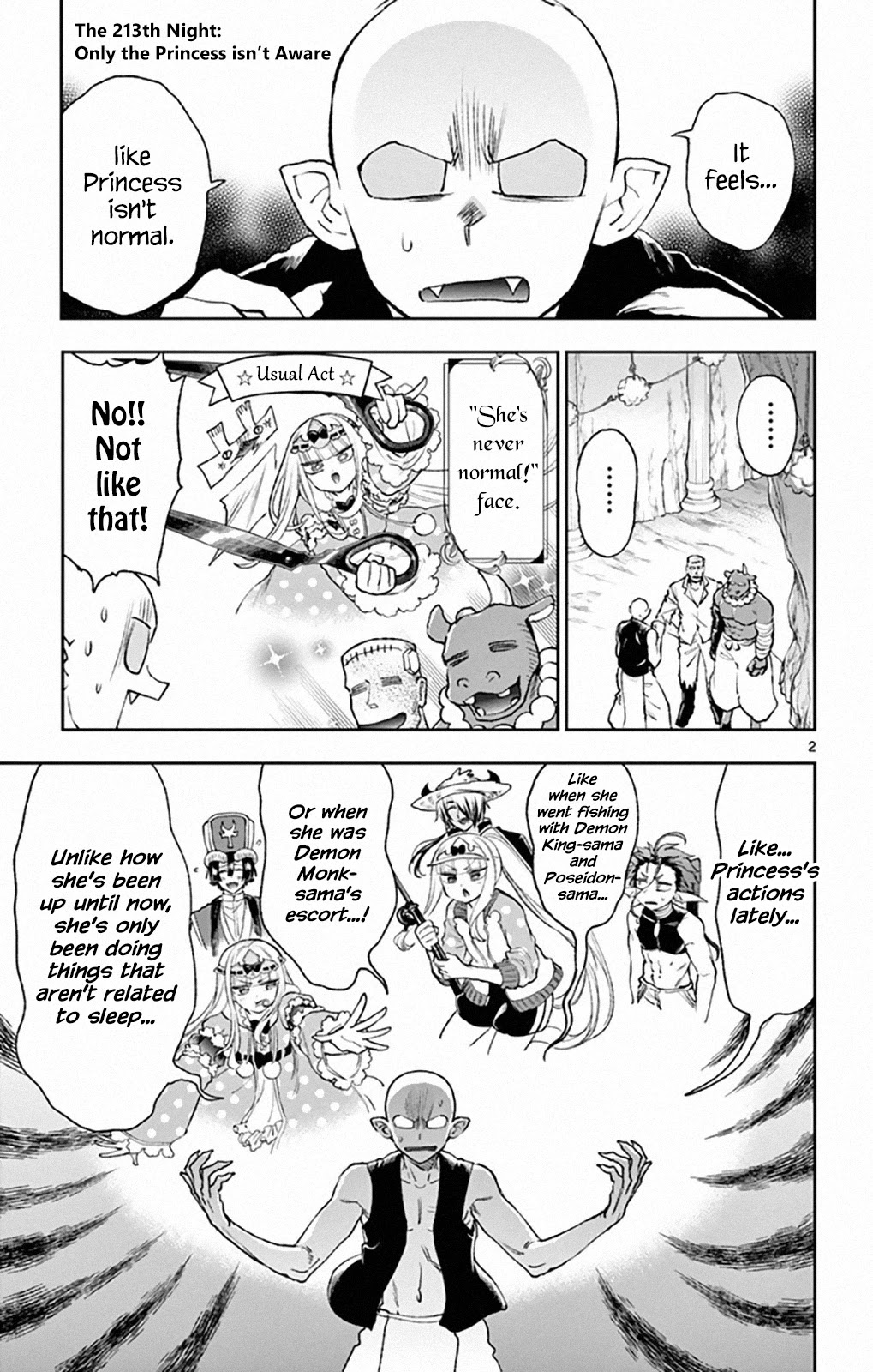 Maou-jou de Oyasumi Chapter 213 page 2 - Chapter 213: Only the Princes Isn't Aware